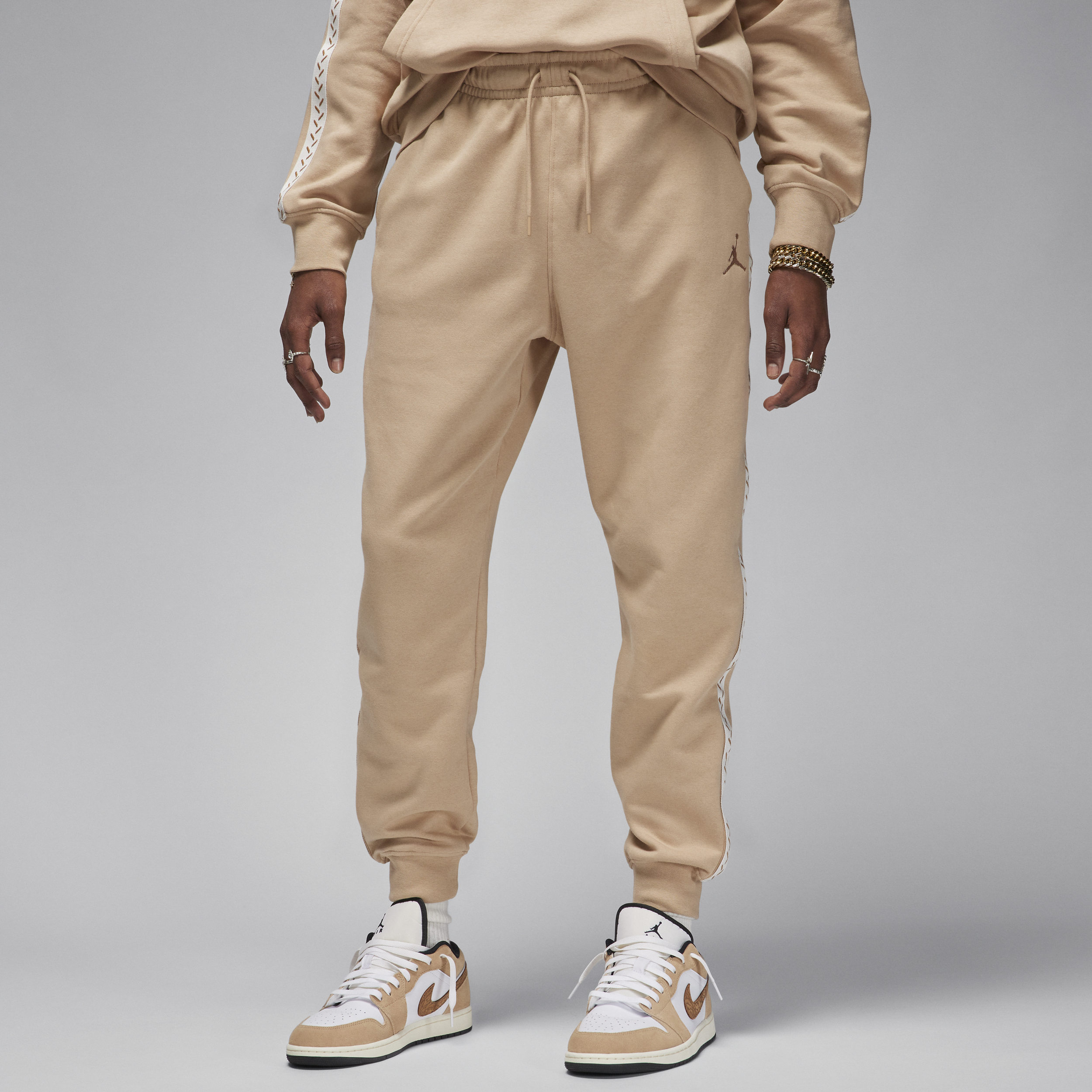 Pantalon en tissu Fleece Jordan Flight MVP pour Homme - Marron