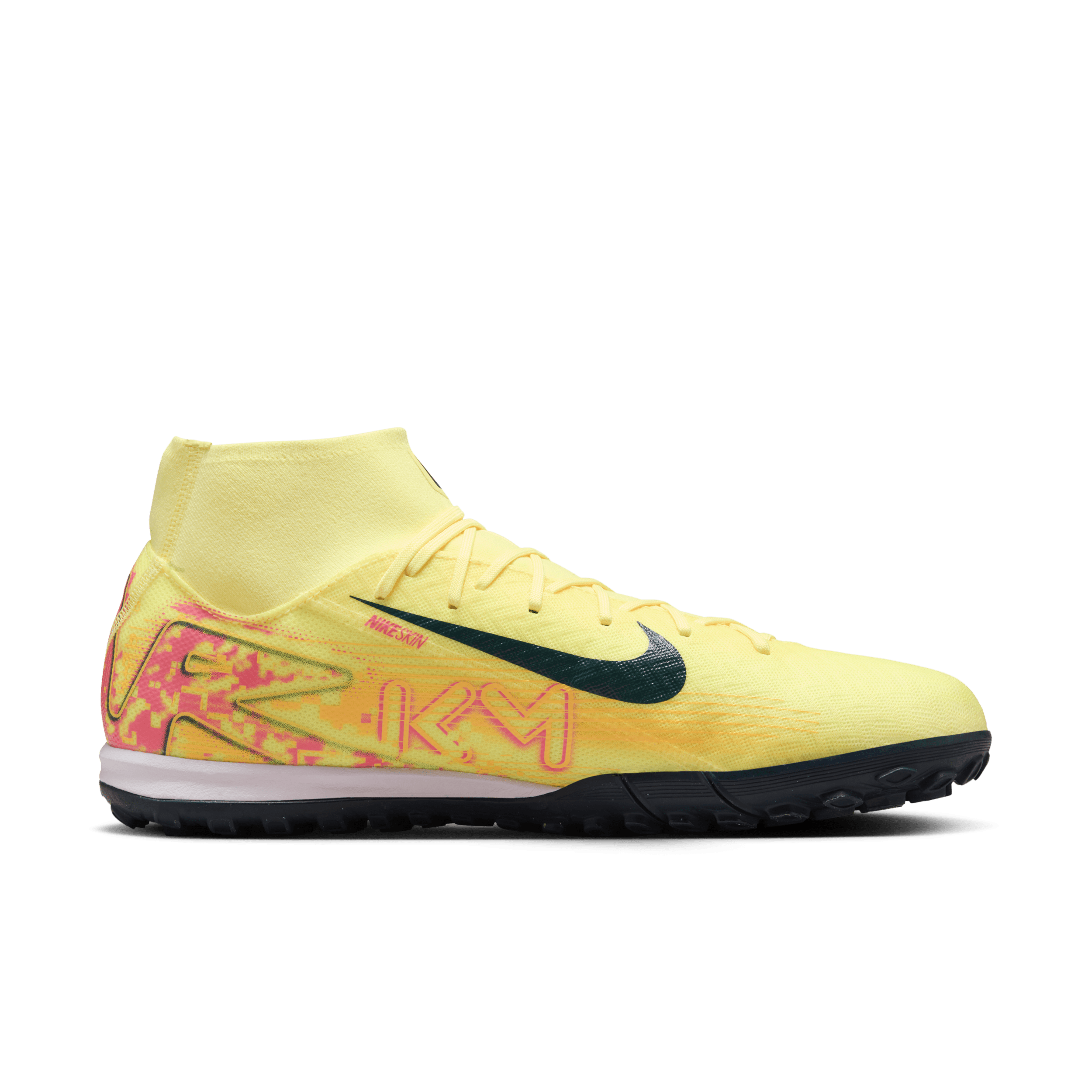 Chaussure de foot montante Nike Mercurial Superfly 10 Academy « Kylian Mbappé » pour surface synthétique - Orange