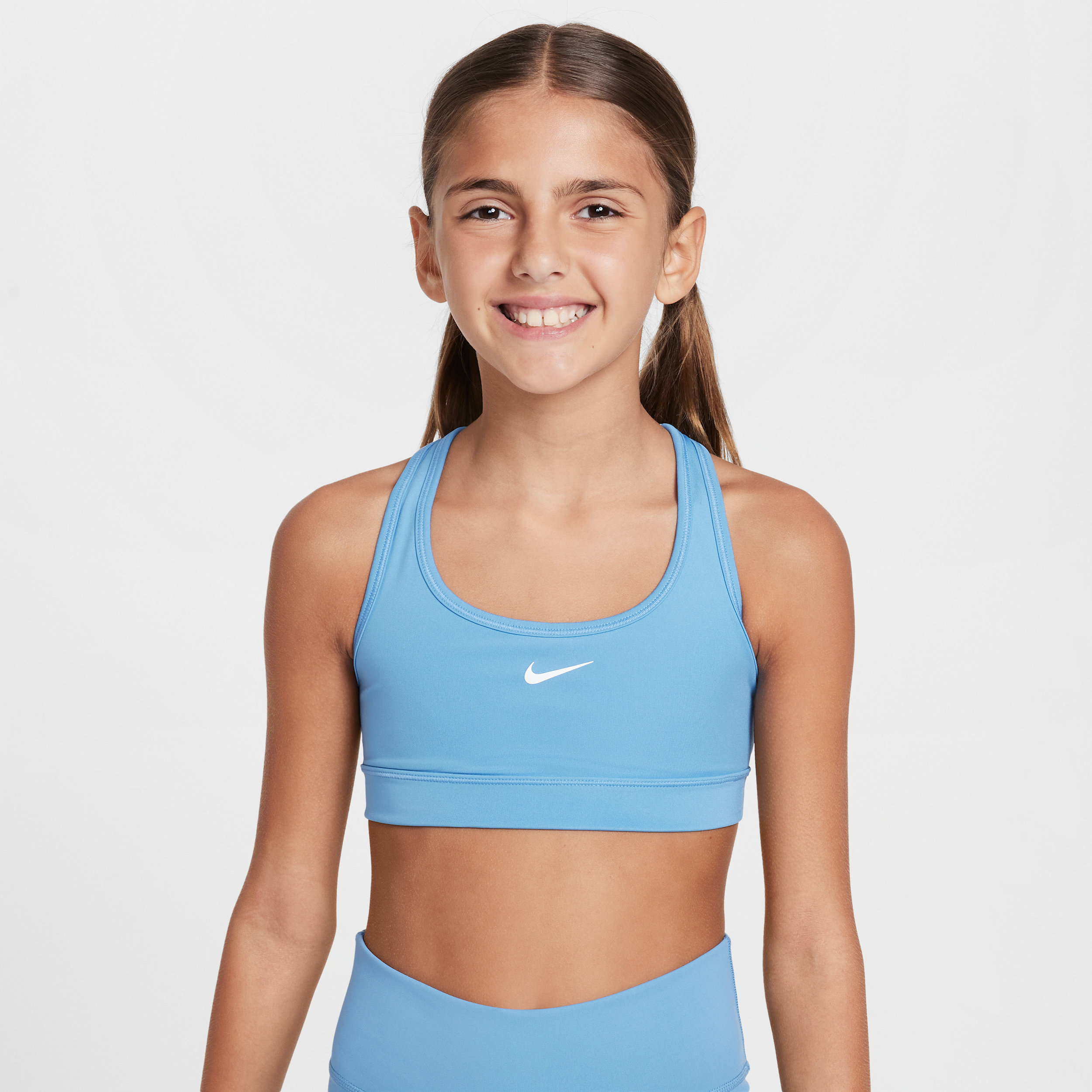 Nike Swoosh sport-bh voor meisjes - Blauw