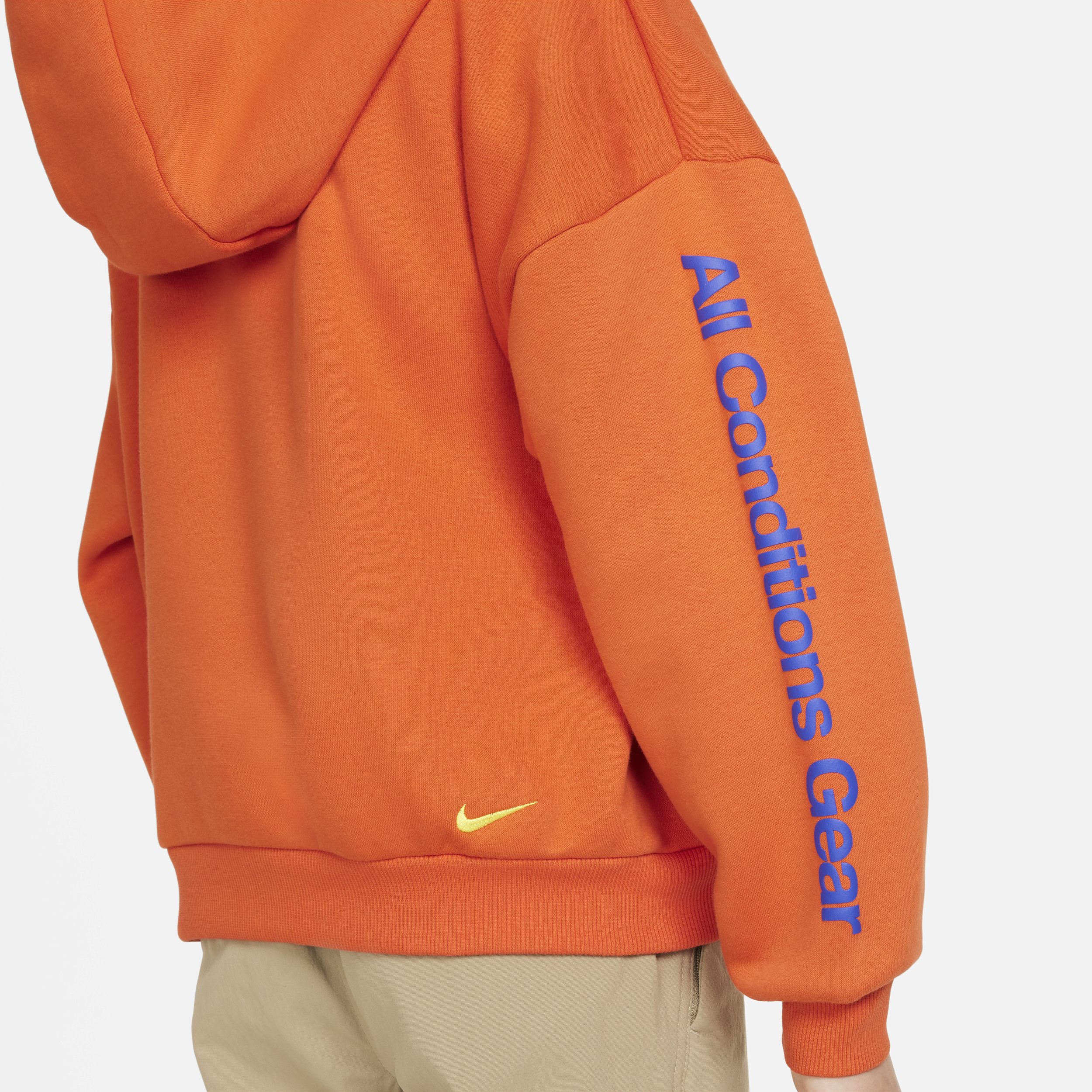 Nike ACG Icon Fleece hoodie voor kids Oranje