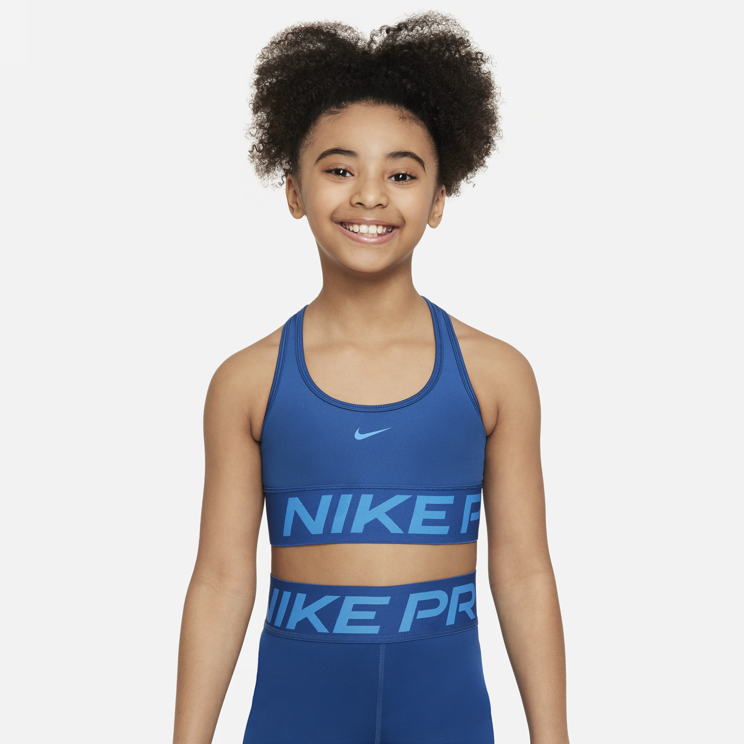 Nike Pro Swoosh Dri-FIT sport-bh voor meisjes Blauw