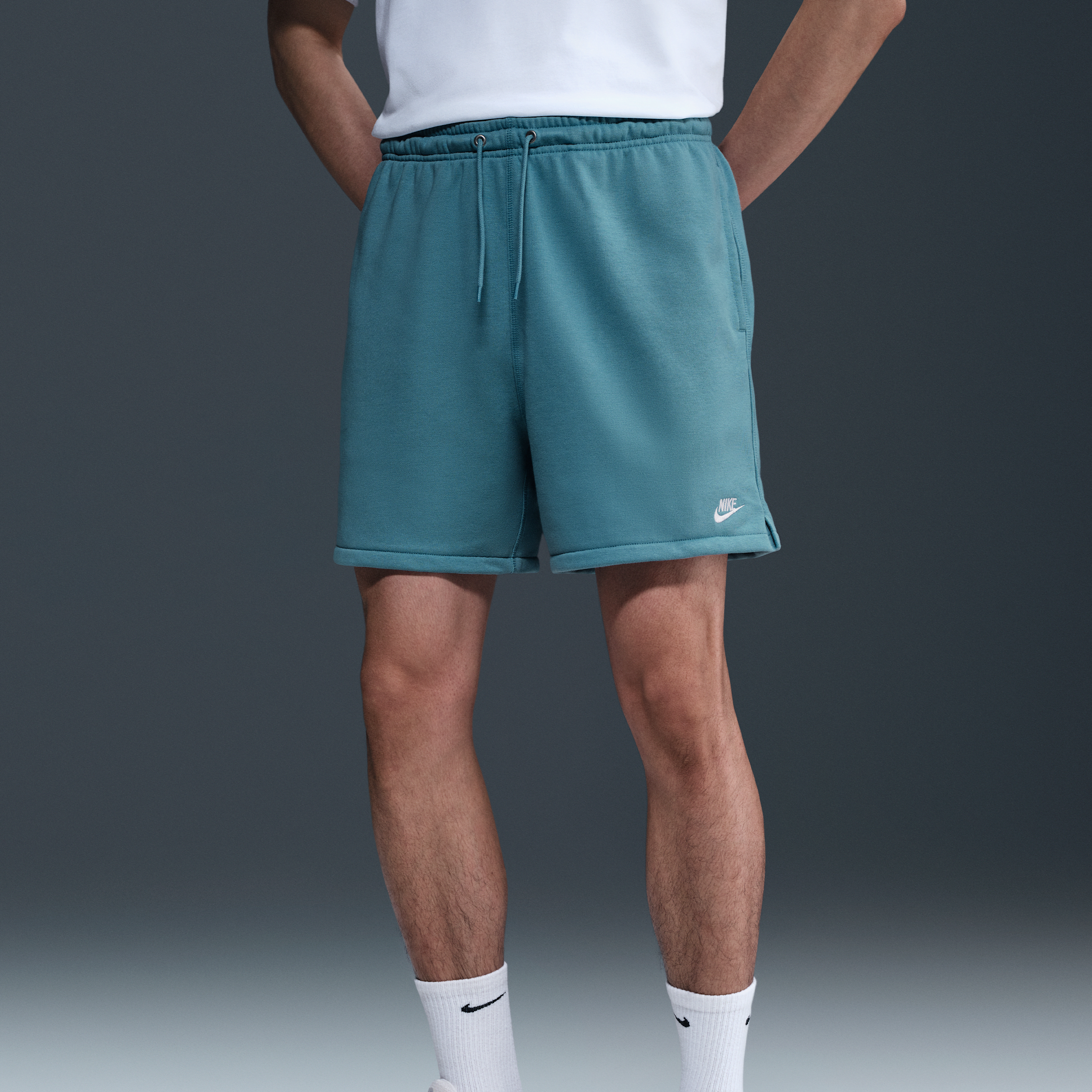 Short en molleton Flow Nike Club pour homme - Bleu