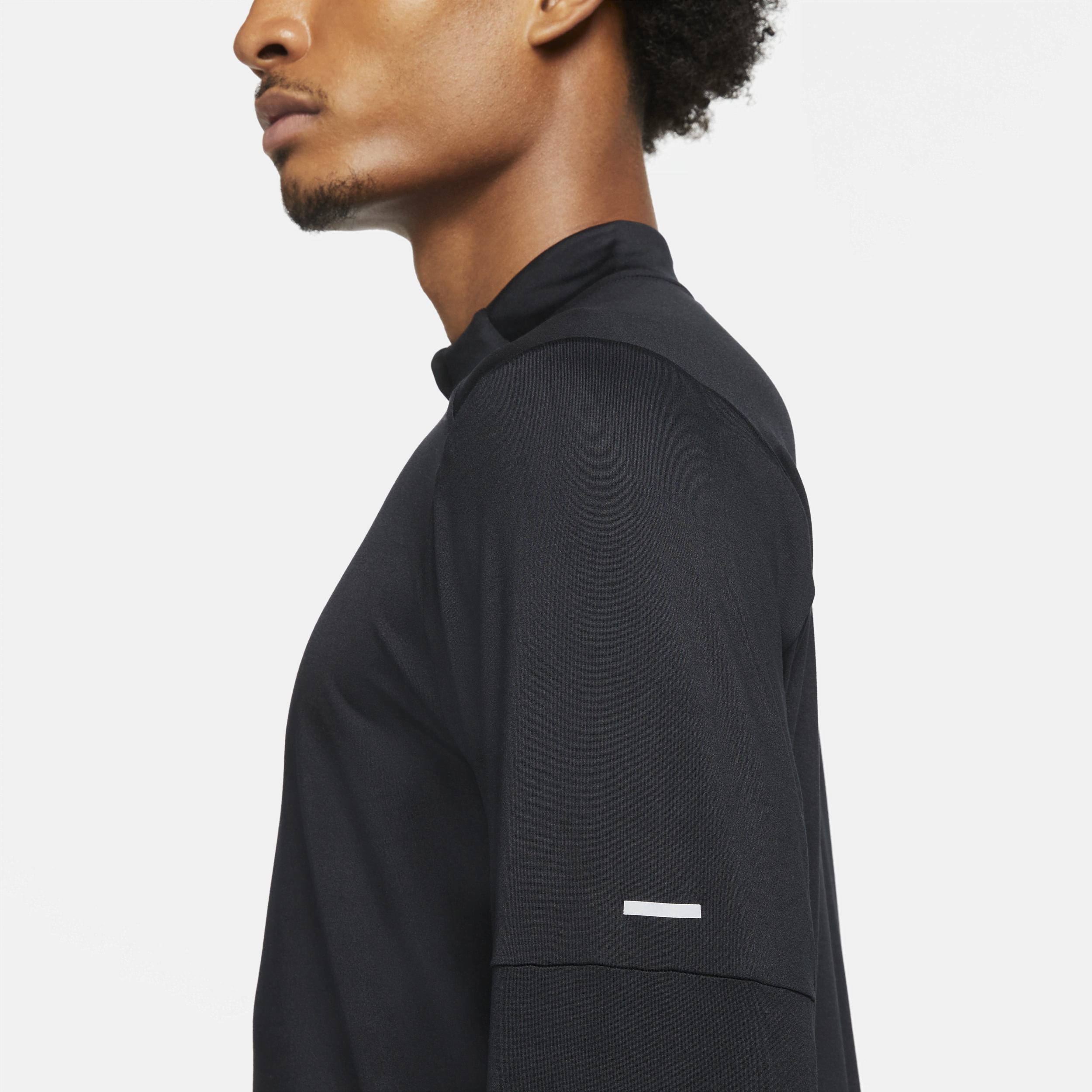 Haut de running à demi-zip Dri-FIT Nike pour homme - Noir