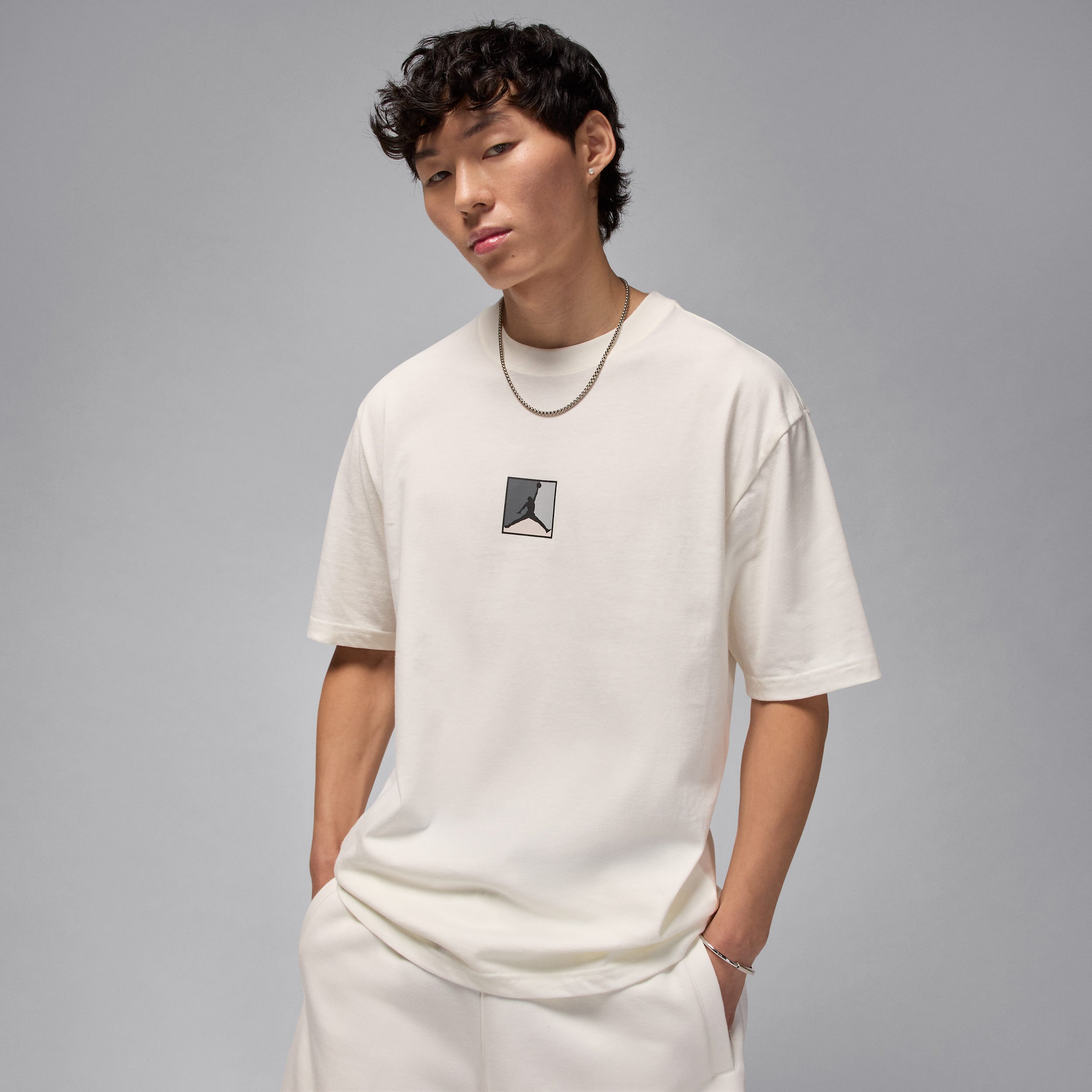 Nike Jordan Brooklyn Mens T-Shirt - White - Cotton