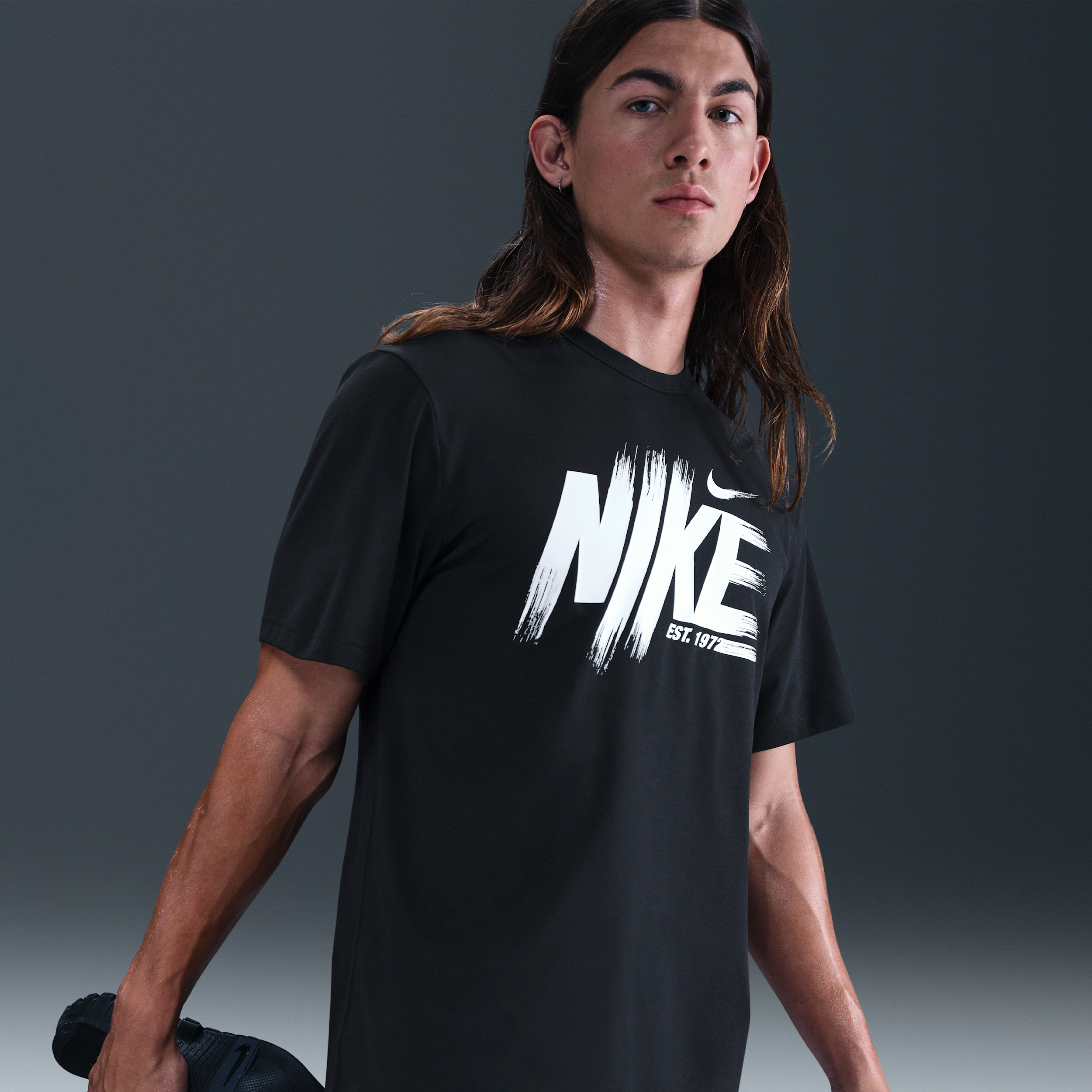 Thumbnail - Nike Hyverse Dri-FIT UV Trainingsoberteil (Herren) - Schwarz
