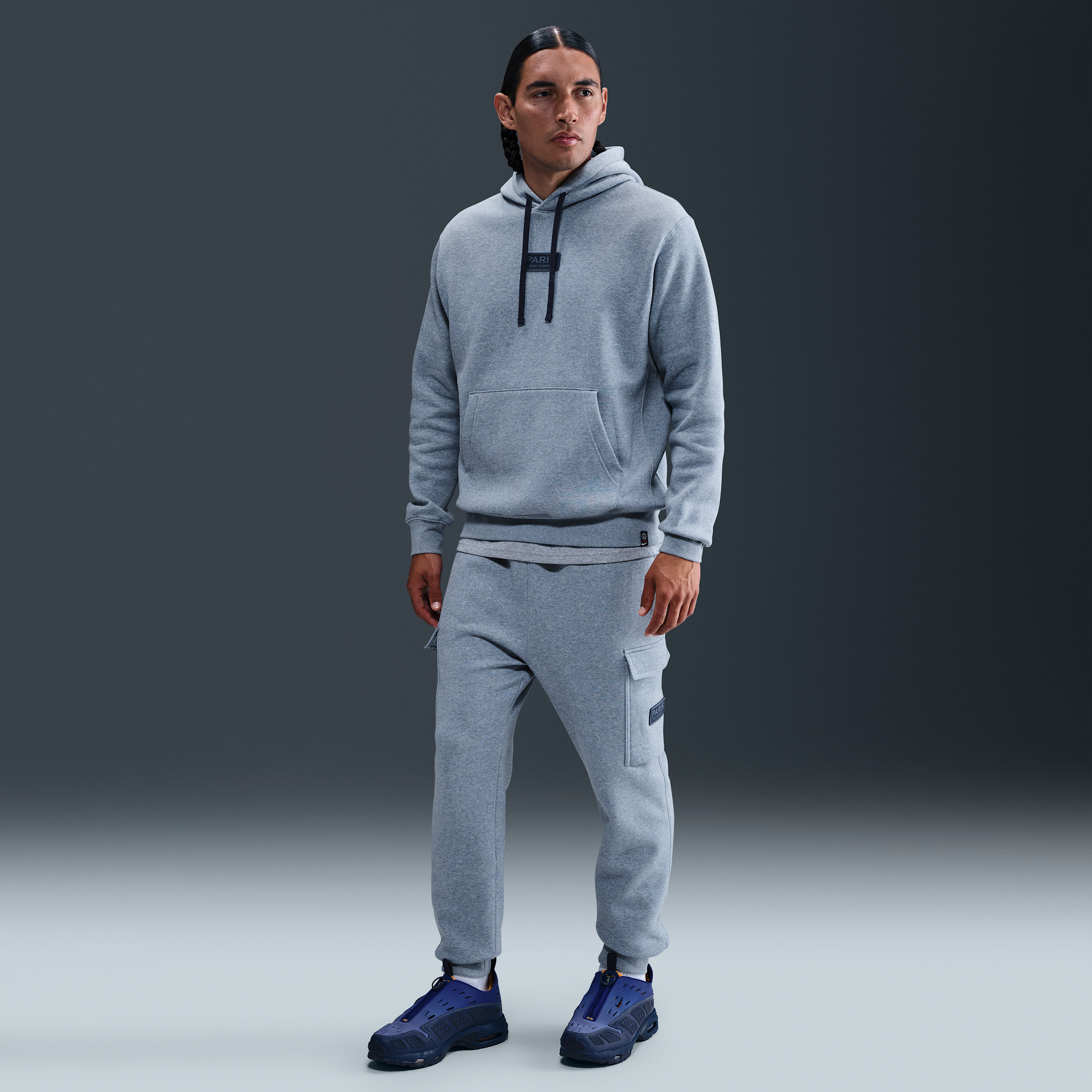 Paris Saint-Germain Club Men's Nike Football Cargo Pants - Blue - Fleece