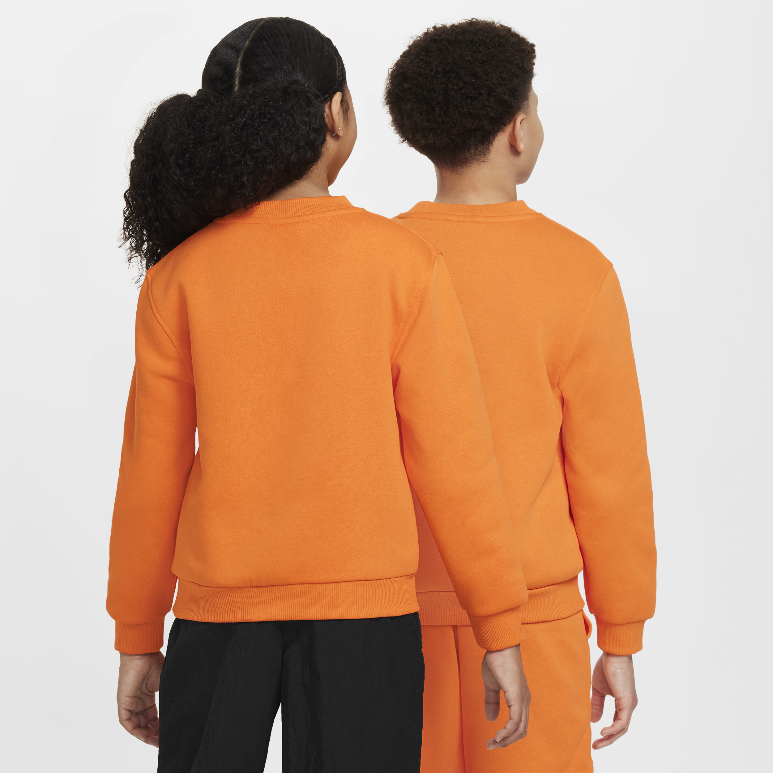 Nike Sportswear Club Fleece Sweatshirt voor kids Oranje