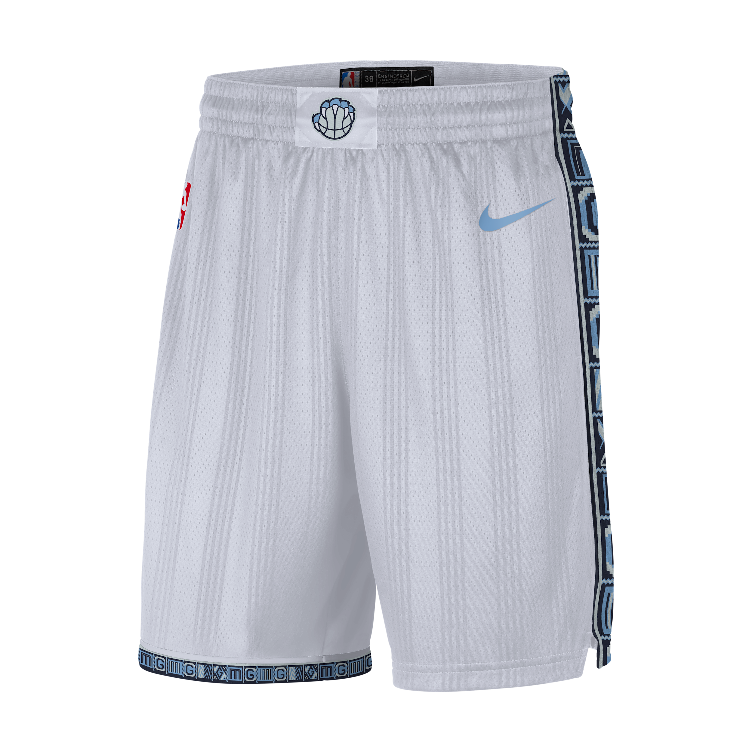 Shorts Memphis Grizzlies City Edition Nike Dri-FIT Swingman NBA – Uomo - Bianco