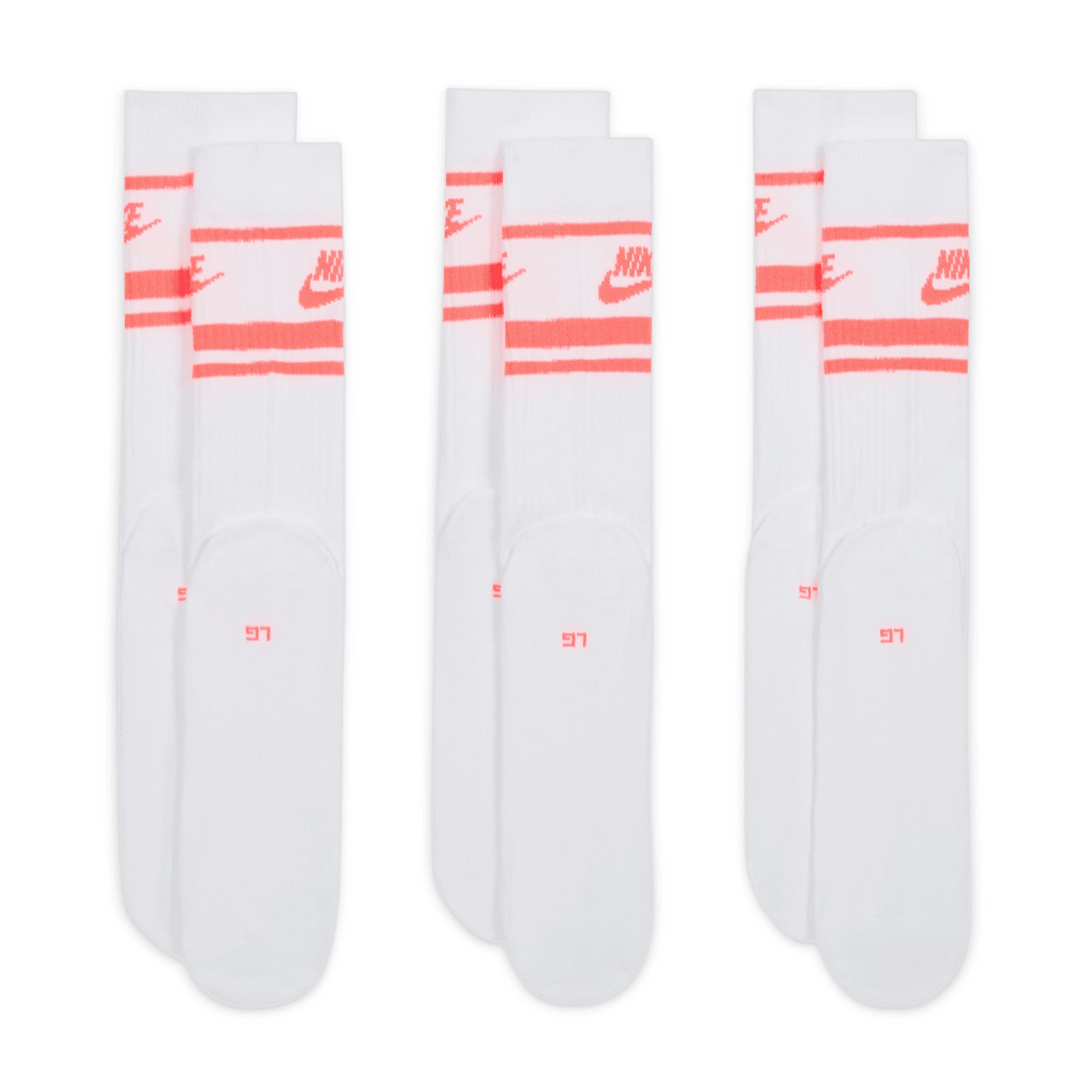 Thumbnail - Nike Sportswear Dri-FIT Everyday Essential Crew-Socken (3 Paar) - Weiß