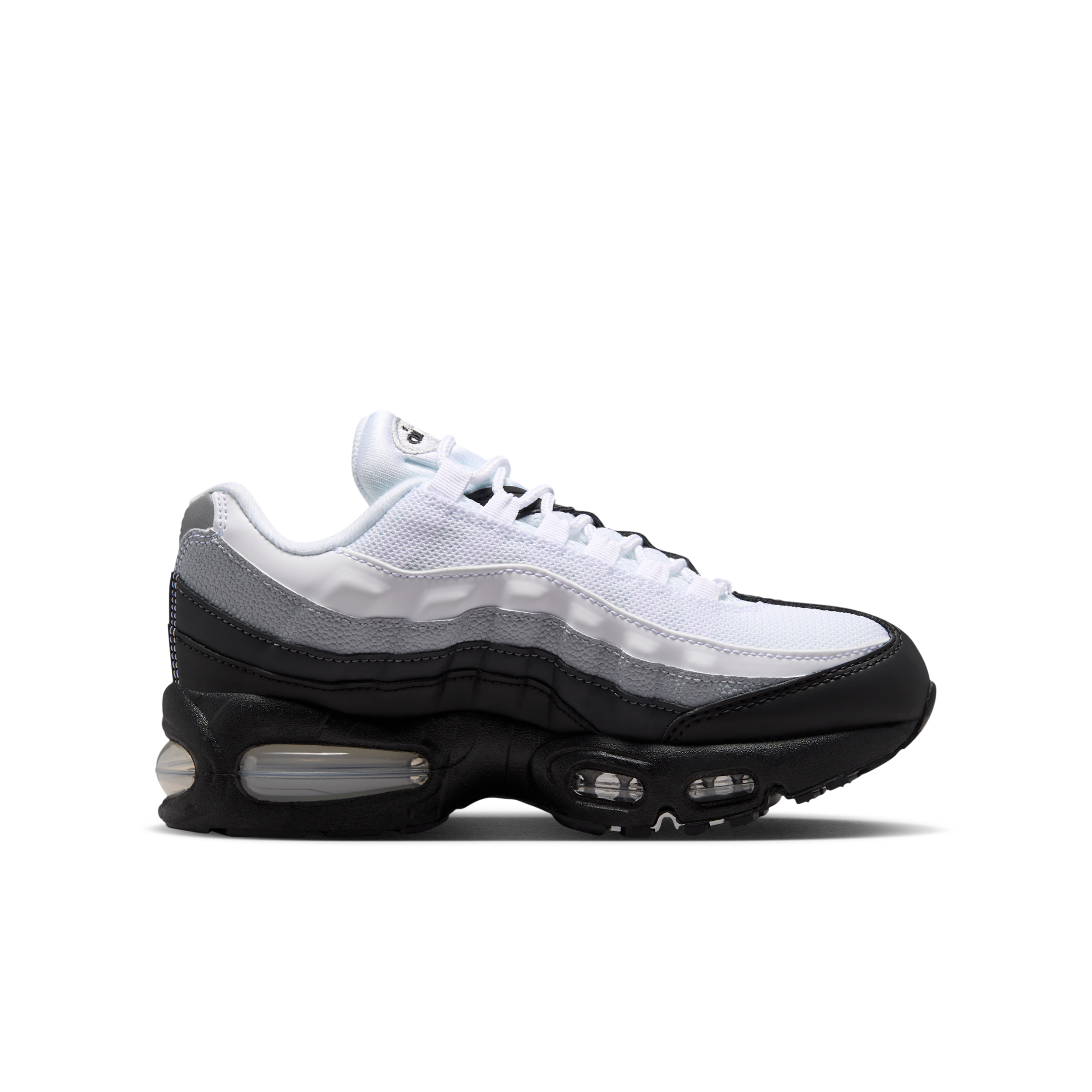 Nike Air Max 95 GS 'Big Bubble - Black White Wolf Grey' | Blue | Kid's Size 4.5 - II4130-021