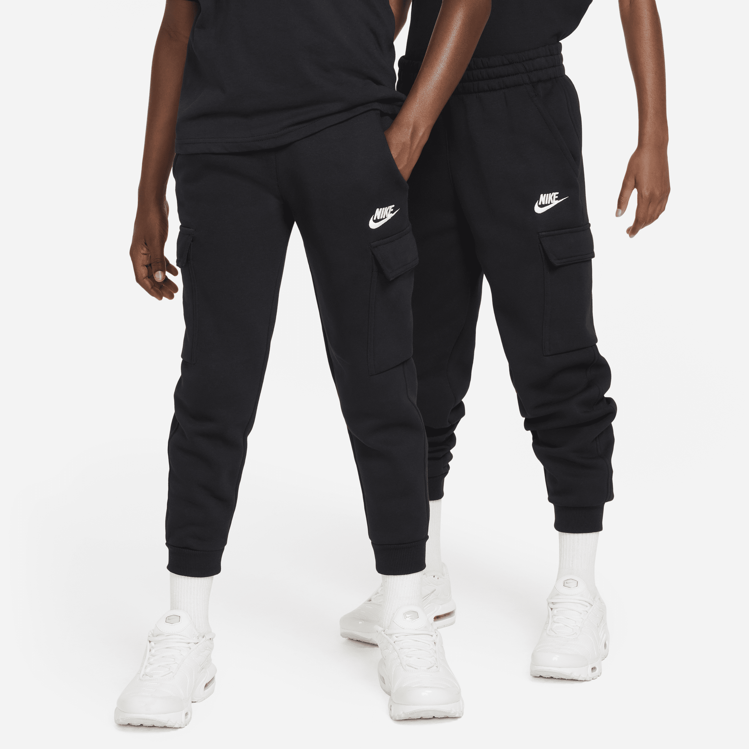 Pantalon cargo Nike Sportswear Club Fleece pour ado - Noir