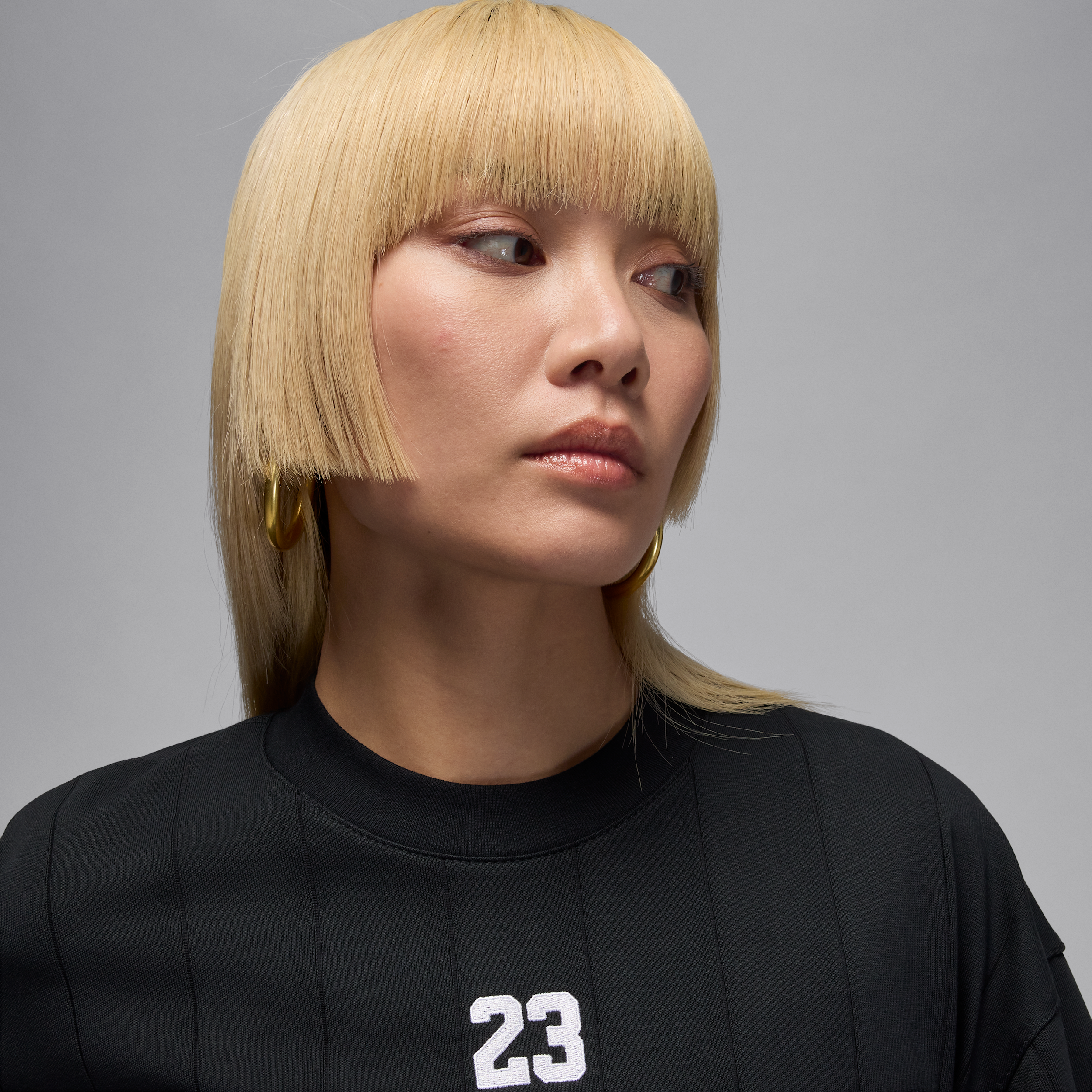 Thumbnail - Jordan Brooklyn Oberteil mit weiter Passform für Damen - Schwarz