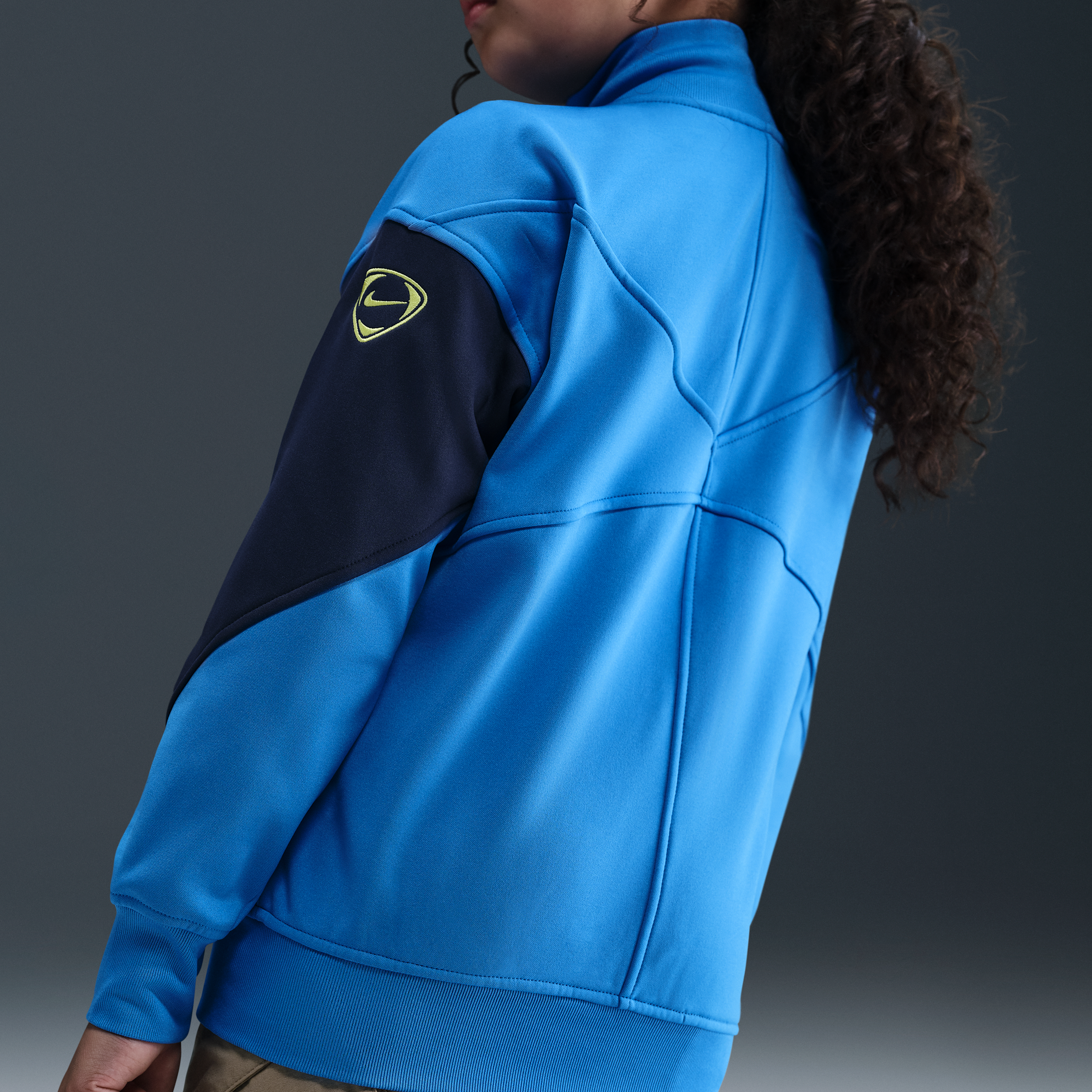 Thumbnail - Tottenham Hotspur Academy Pro Third Nike Dri-FIT Total 90 Fußball-Hymnenjacke (ältere Kinder) - Blau