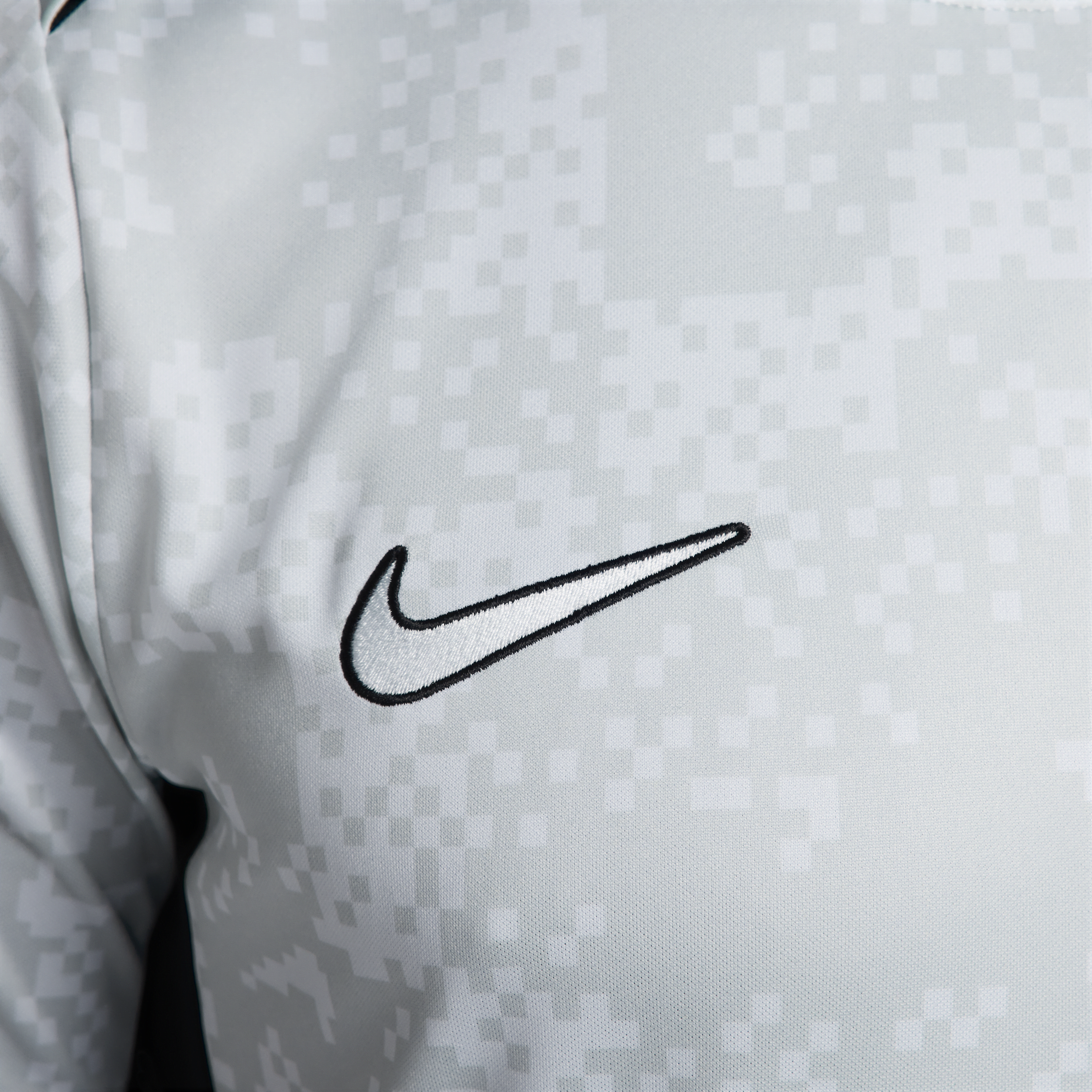 Nike Academy Pro Dri-FIT voetbaltop met graphic en korte mouwen voor heren Grijs
