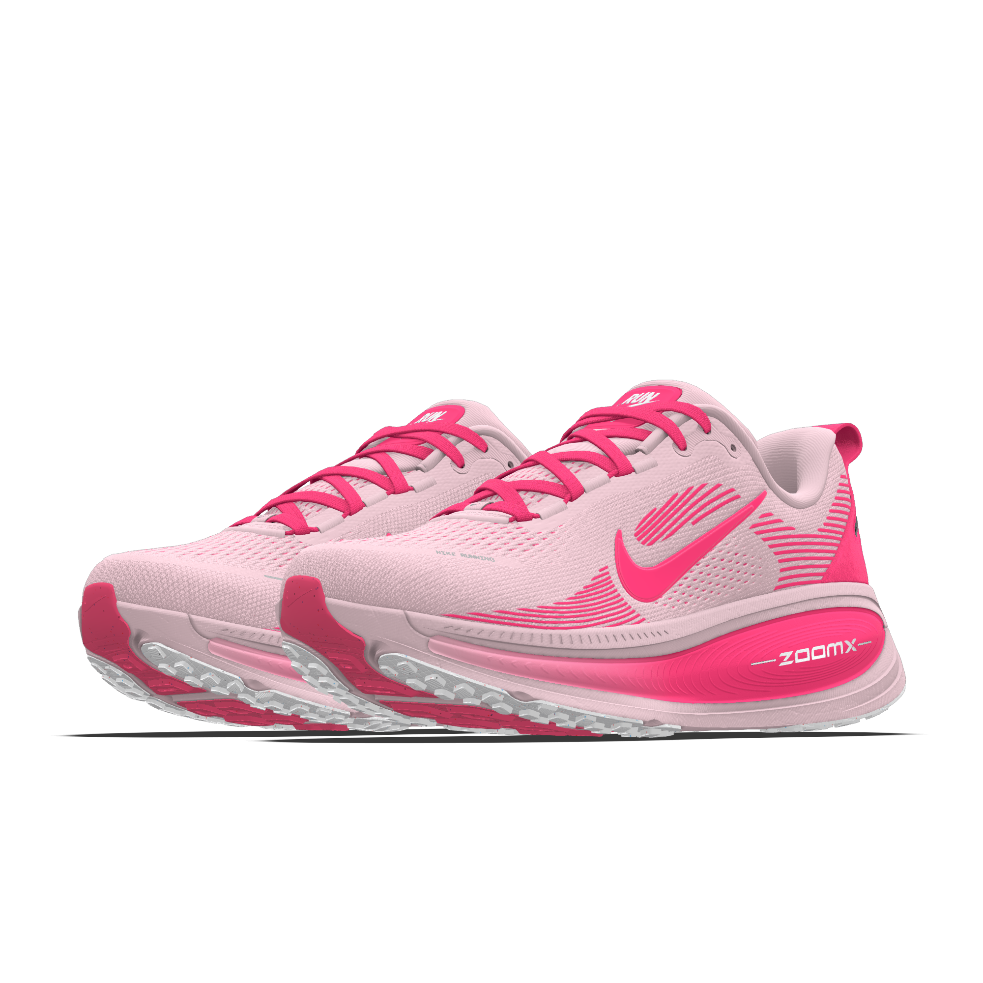 Chaussure de running sur route personnalisée Nike Vomero 18 By You pour femme - Rose nouveauté