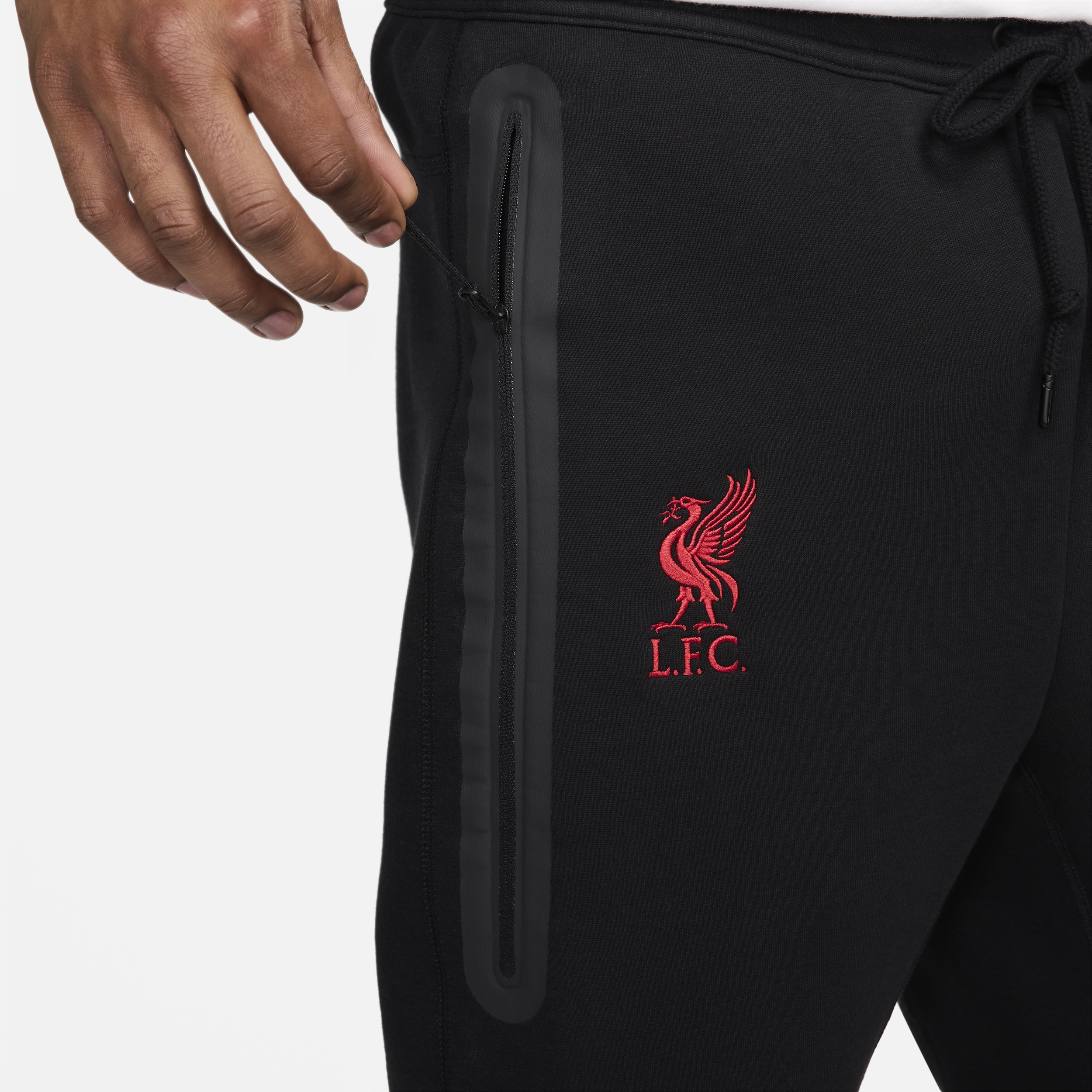 Nike Liverpool FC Tech Fleece voetbalbroek voor heren Zwart