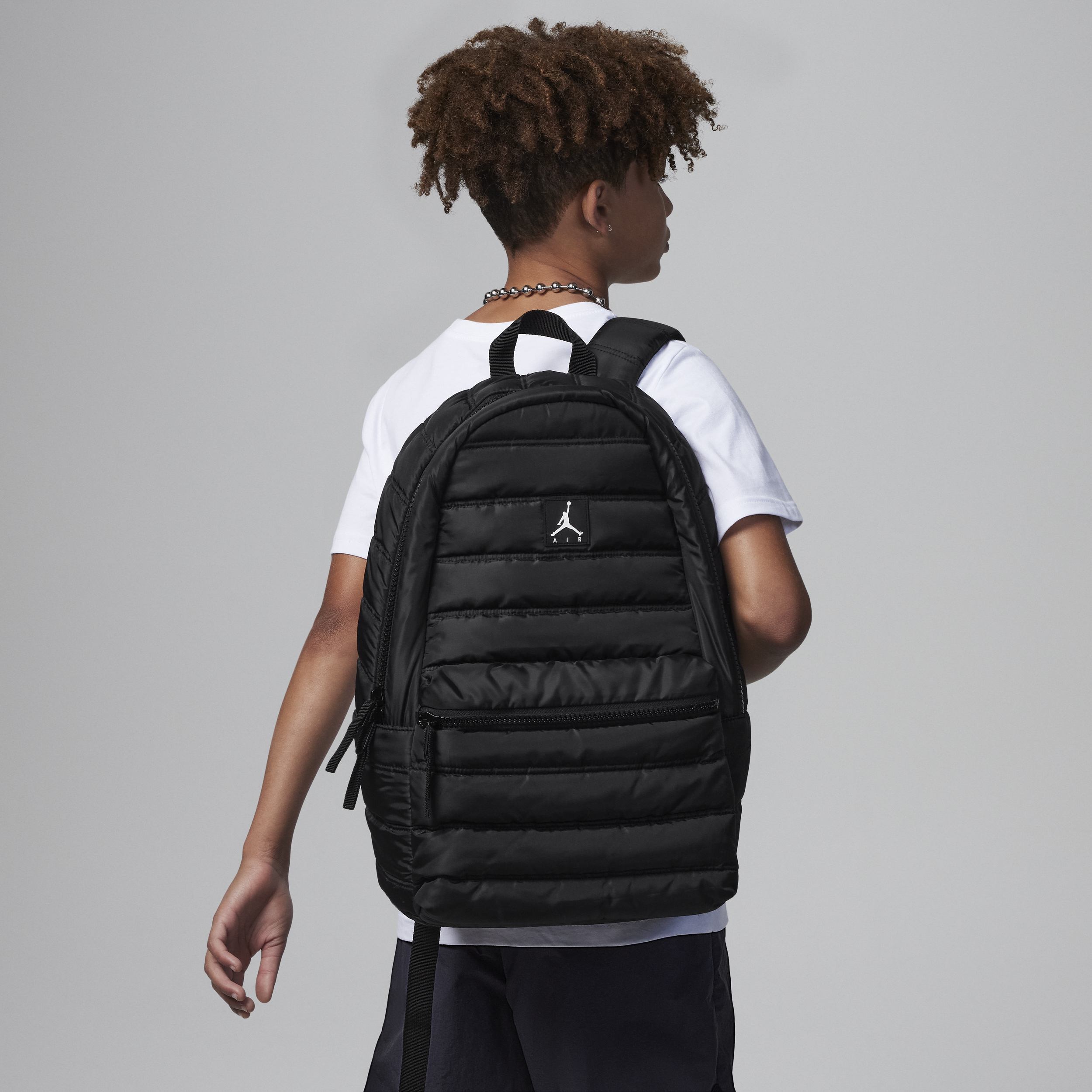 Jordan Quilted Backpack rugzak (19 liter) Zwart