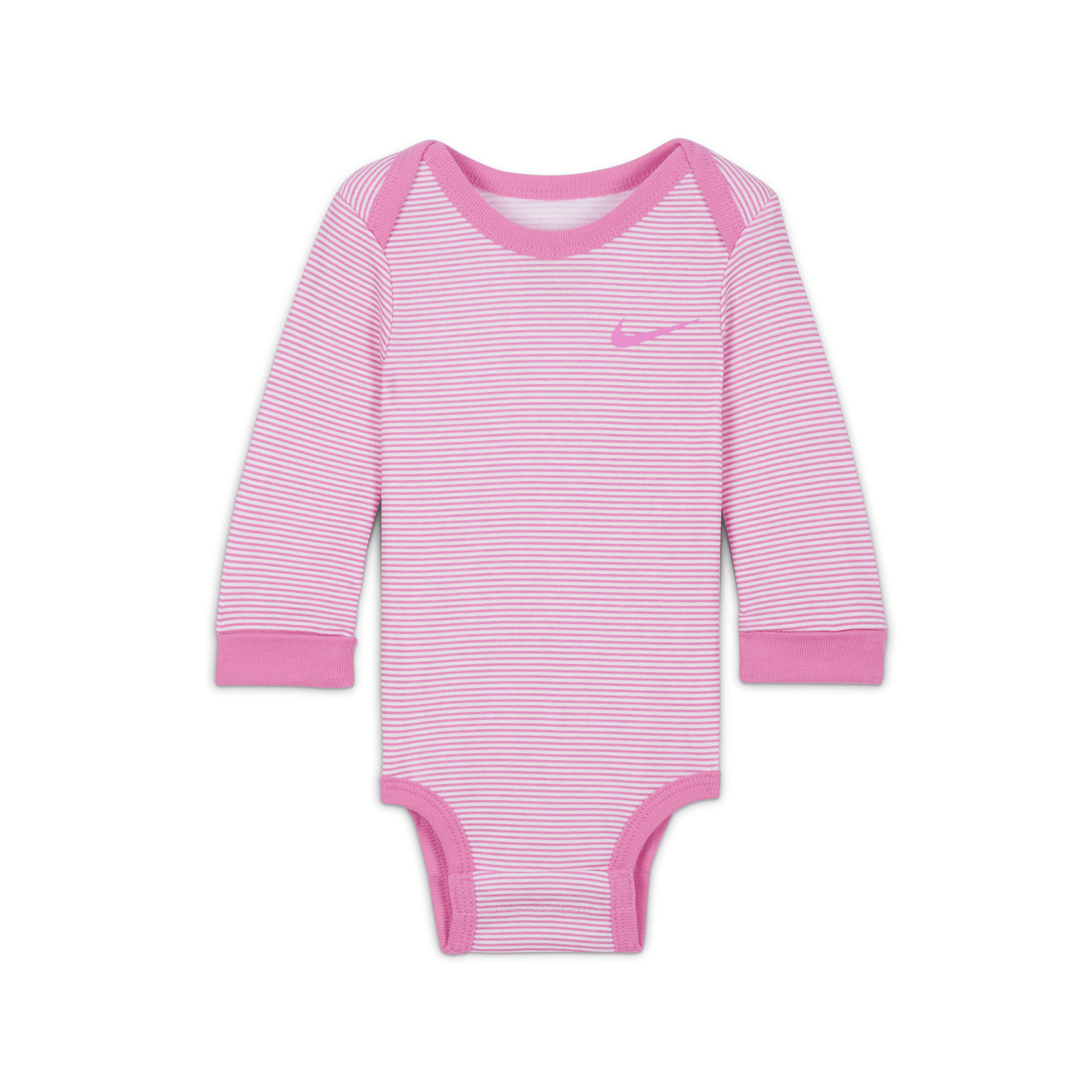 Thumbnail - Nike Baby Essentials Langarmbodys (Babys, 3er-Pack) - Weiß