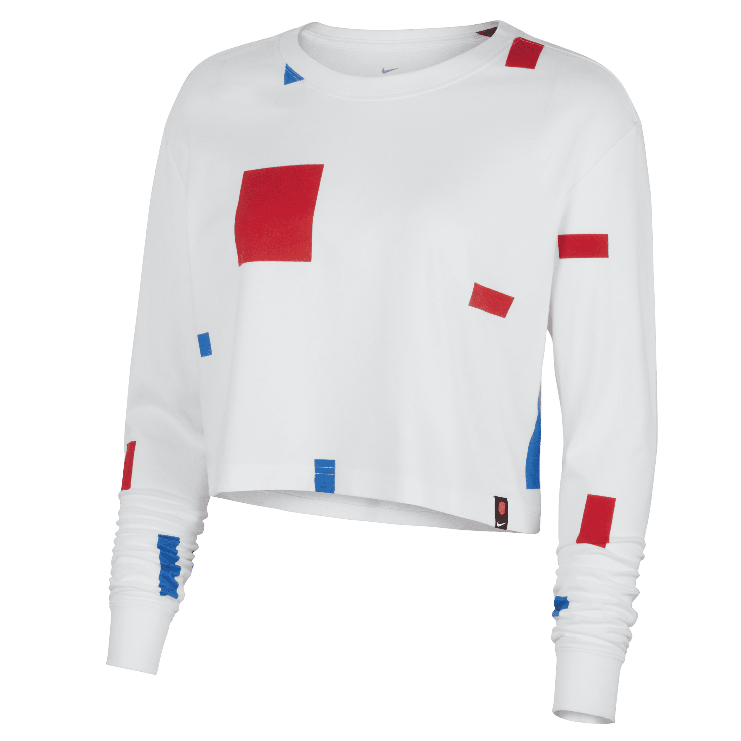 Langærmet Holland-fodbold-T-shirt til kvinder - hvid