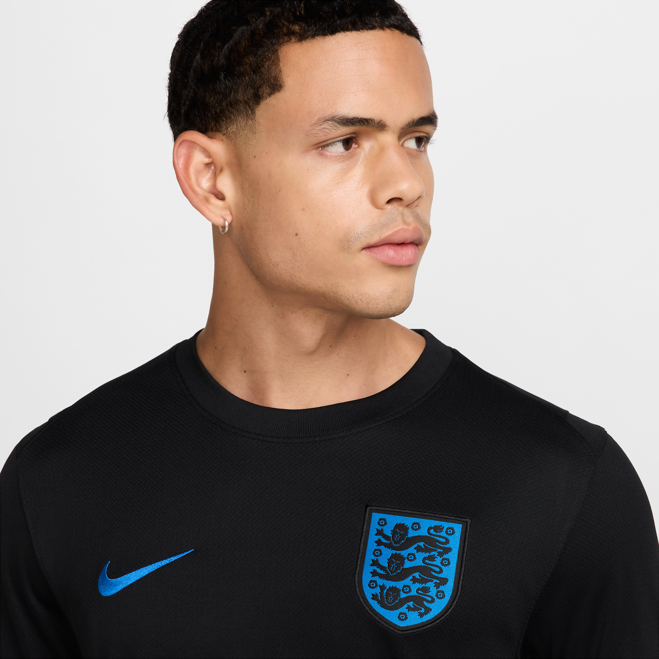 Thumbnail - England 2025 Stadium Away (Frauenteam) Nike Dri-FIT Replika-Fußballtrikot (Herren) - Schwarz