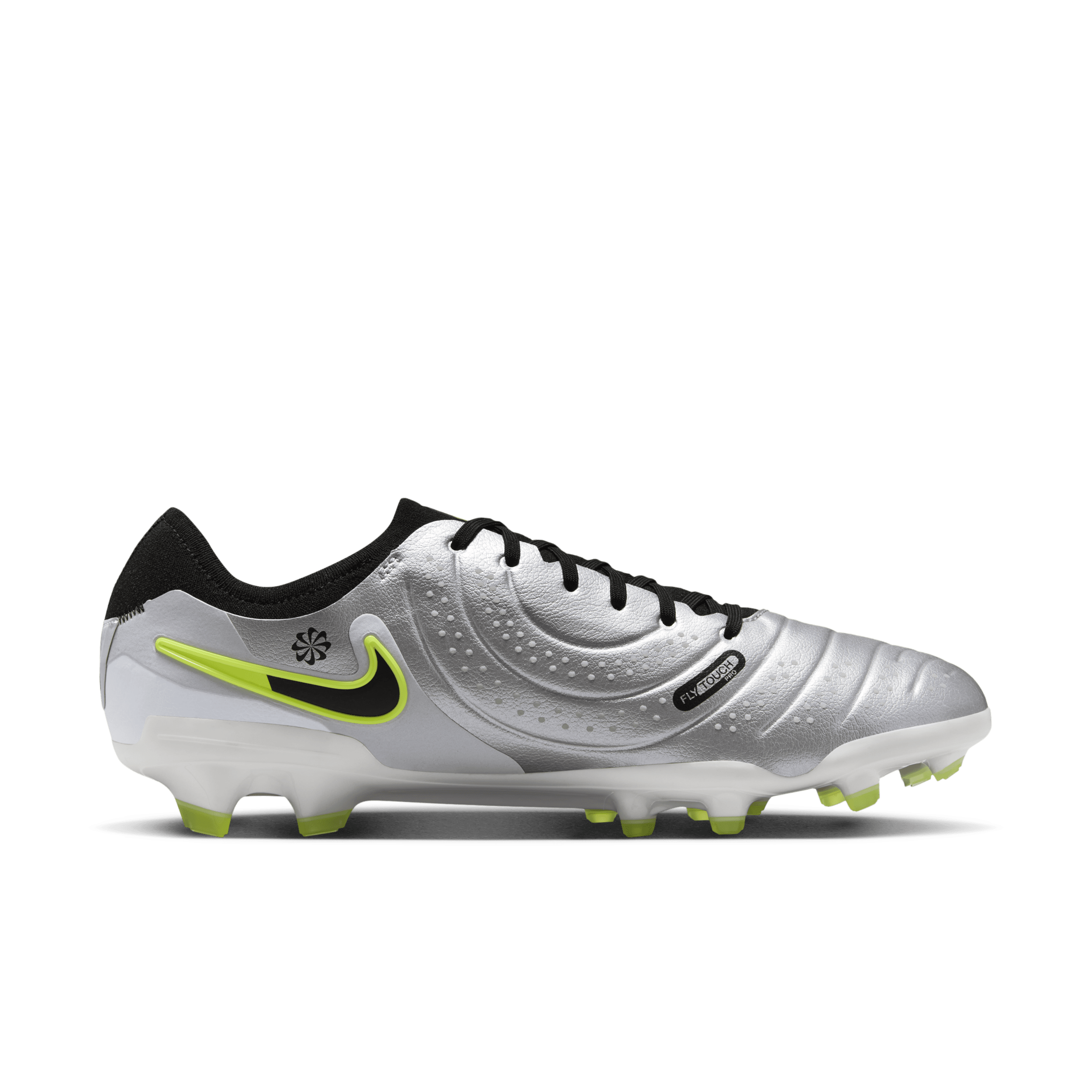 Chaussure de foot basse à crampons pour terrain sec Nike Tiempo Legend 10 Pro - Gris