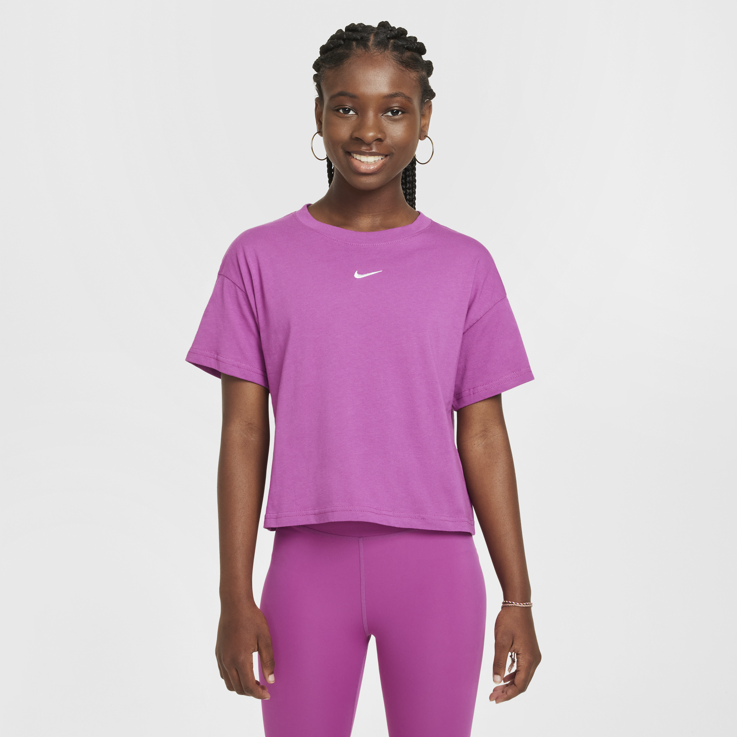 Nike Sportswear Essential T-shirt voor meisjes - Paars