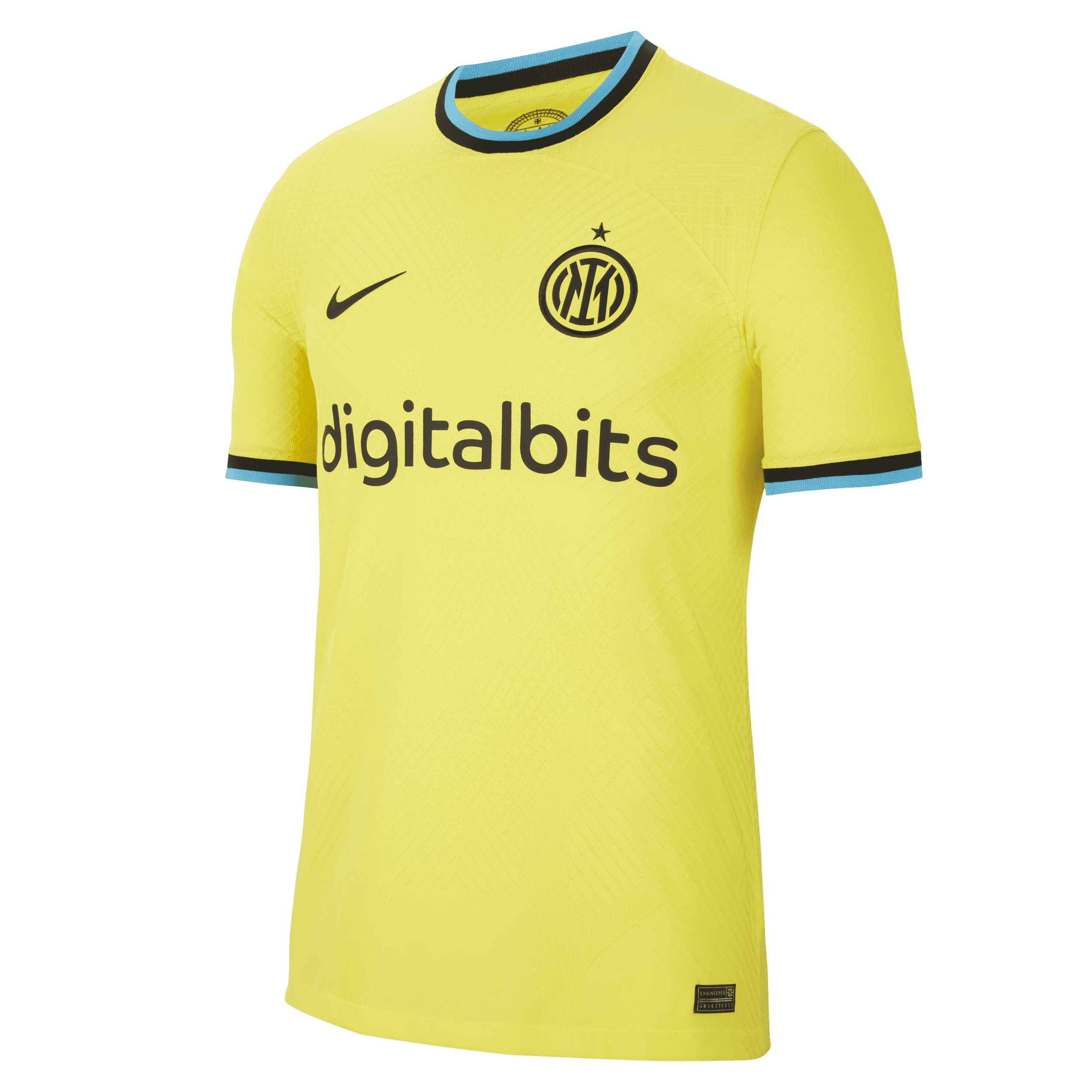 inter milan 2022/23 match third nike dri-fit adv-fodboldtrøje til mænd - gul