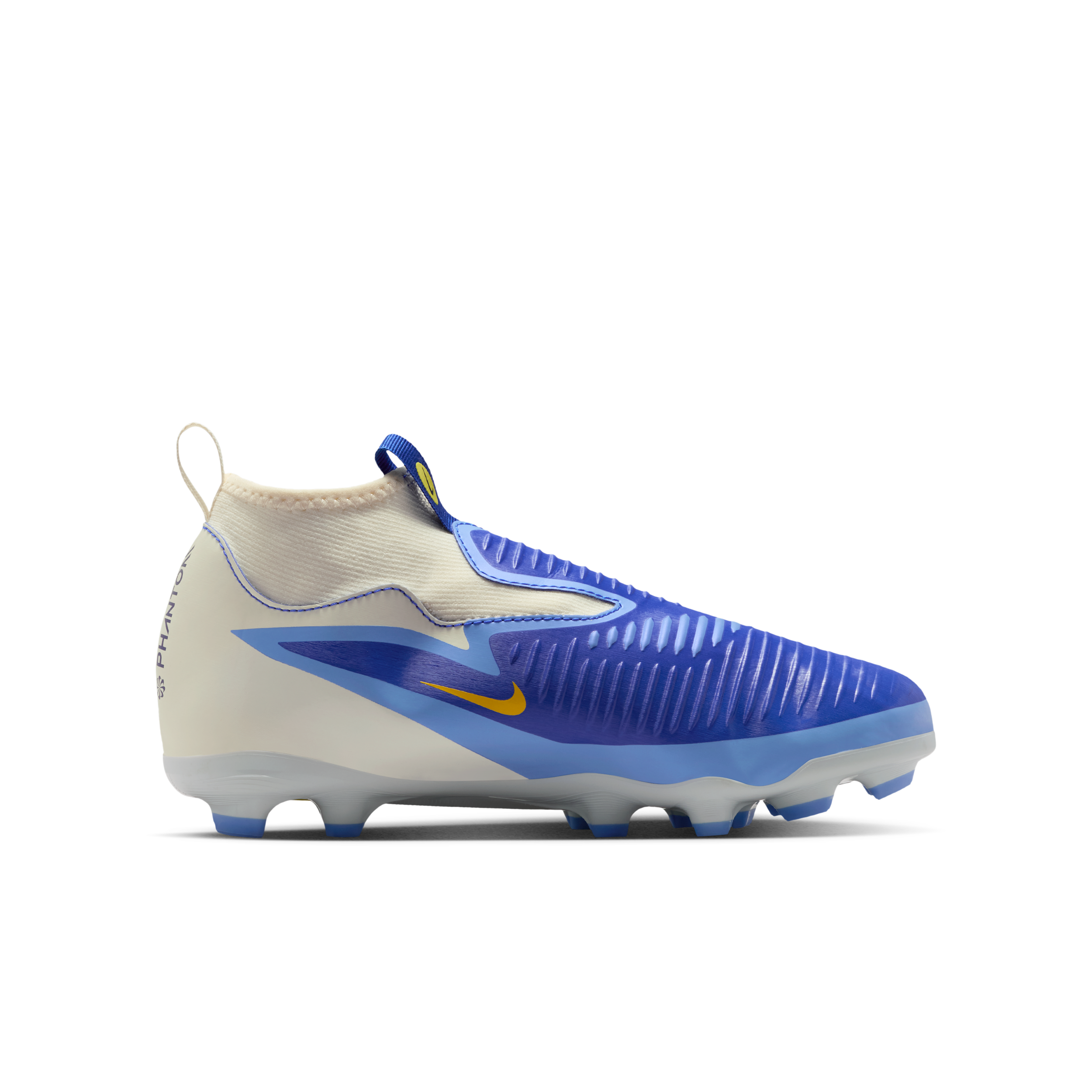 Thumbnail - Nike Jr. Phantom 6 High Academy LV8 Fußballschuh für normalen Rasen (ältere Kinder) - Blau