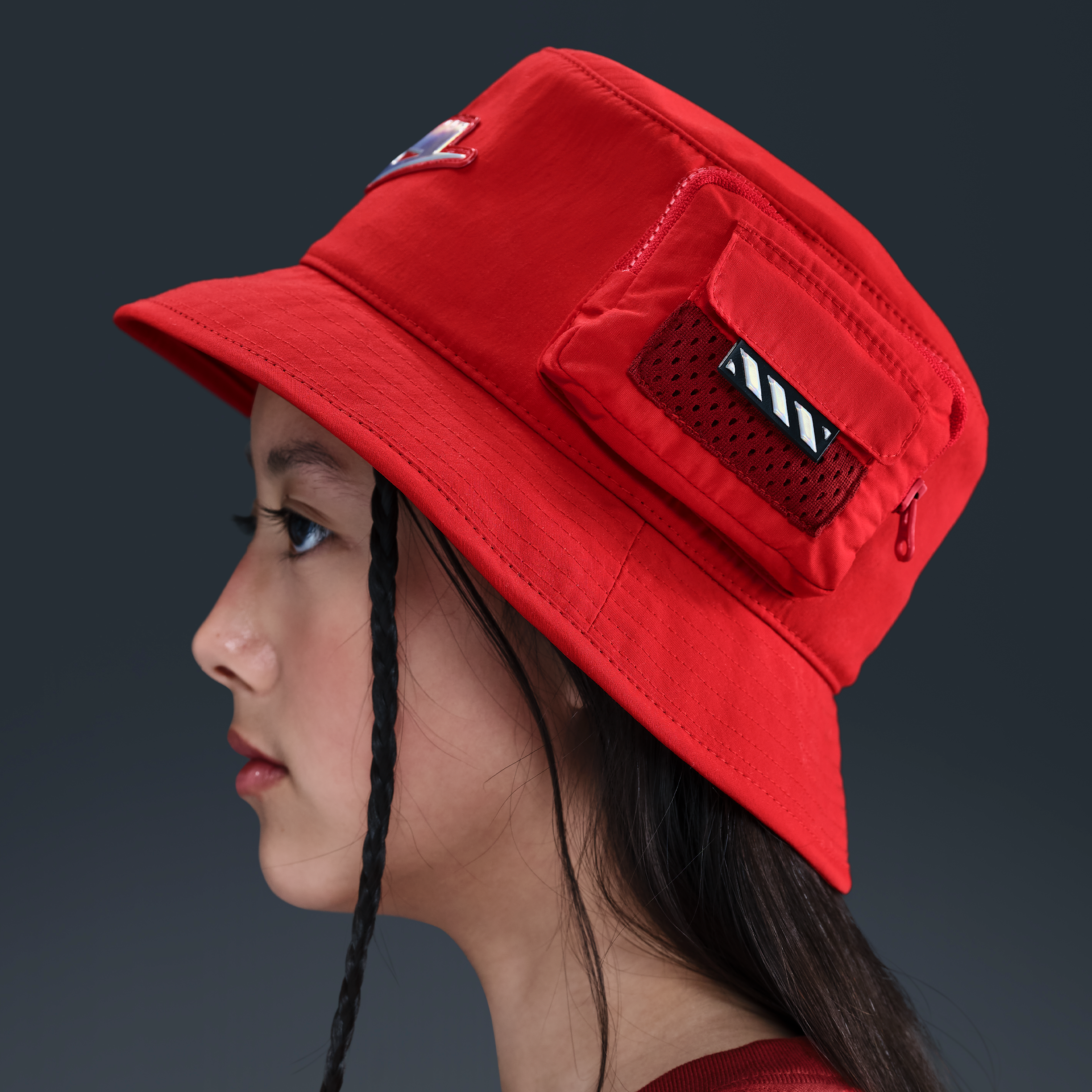 Thumbnail - Nike x LEGO® Kollektion Apex Bucket Hat (ältere Kinder) - Rot