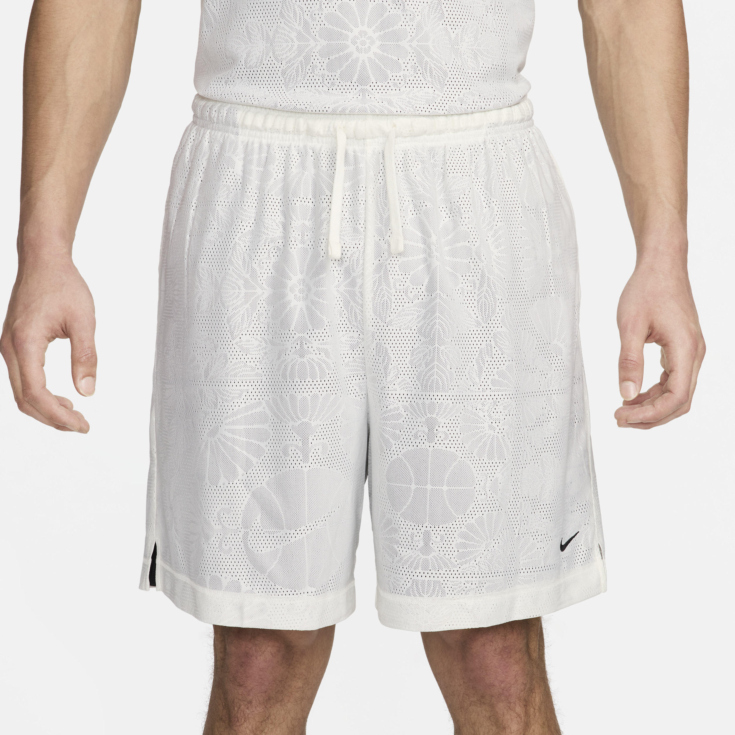 Nike Standard Issue omkeerbare basketbalshorts met Dri-FIT voor heren (15 cm) Wit