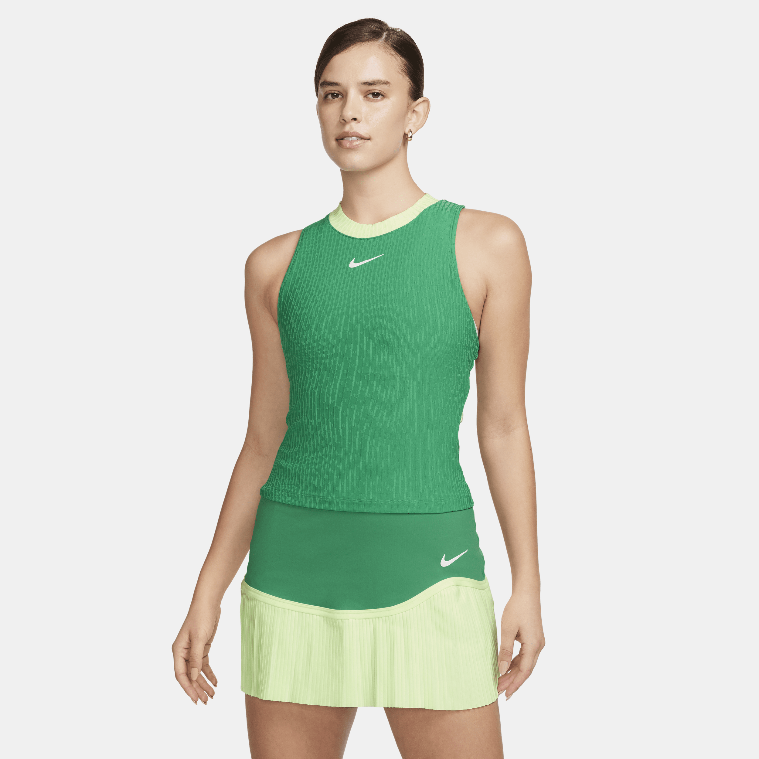 Nike Court Slam Dri-FIT tennistanktop voor dames Groen