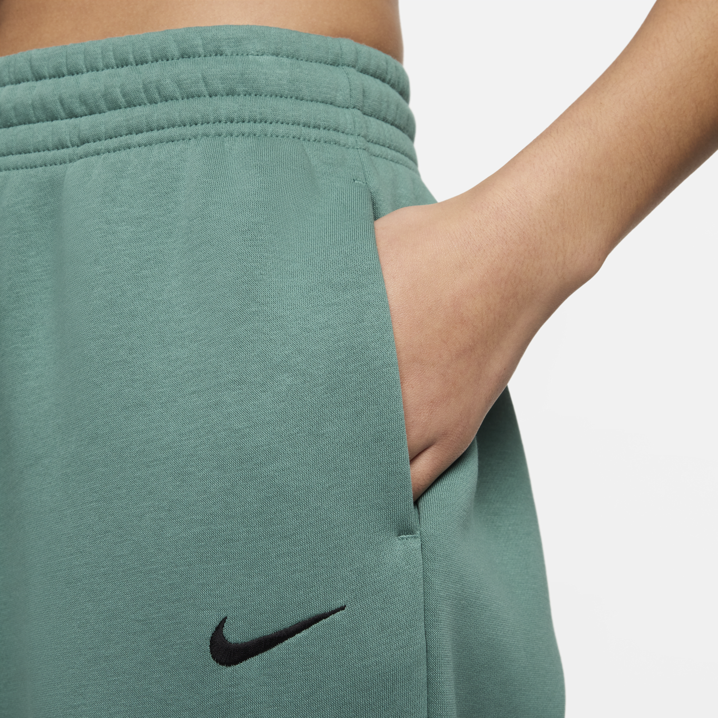 Nike Sportswear Phoenix Fleece Oversized joggingbroek met hoge taille voor dames Groen