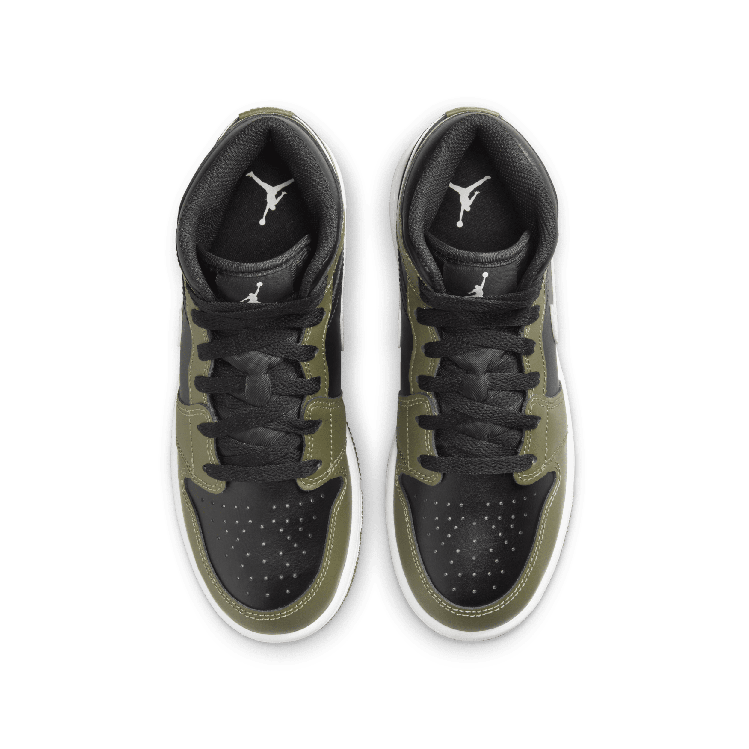 Chaussure Air Jordan 1 Mid pour ado - Noir