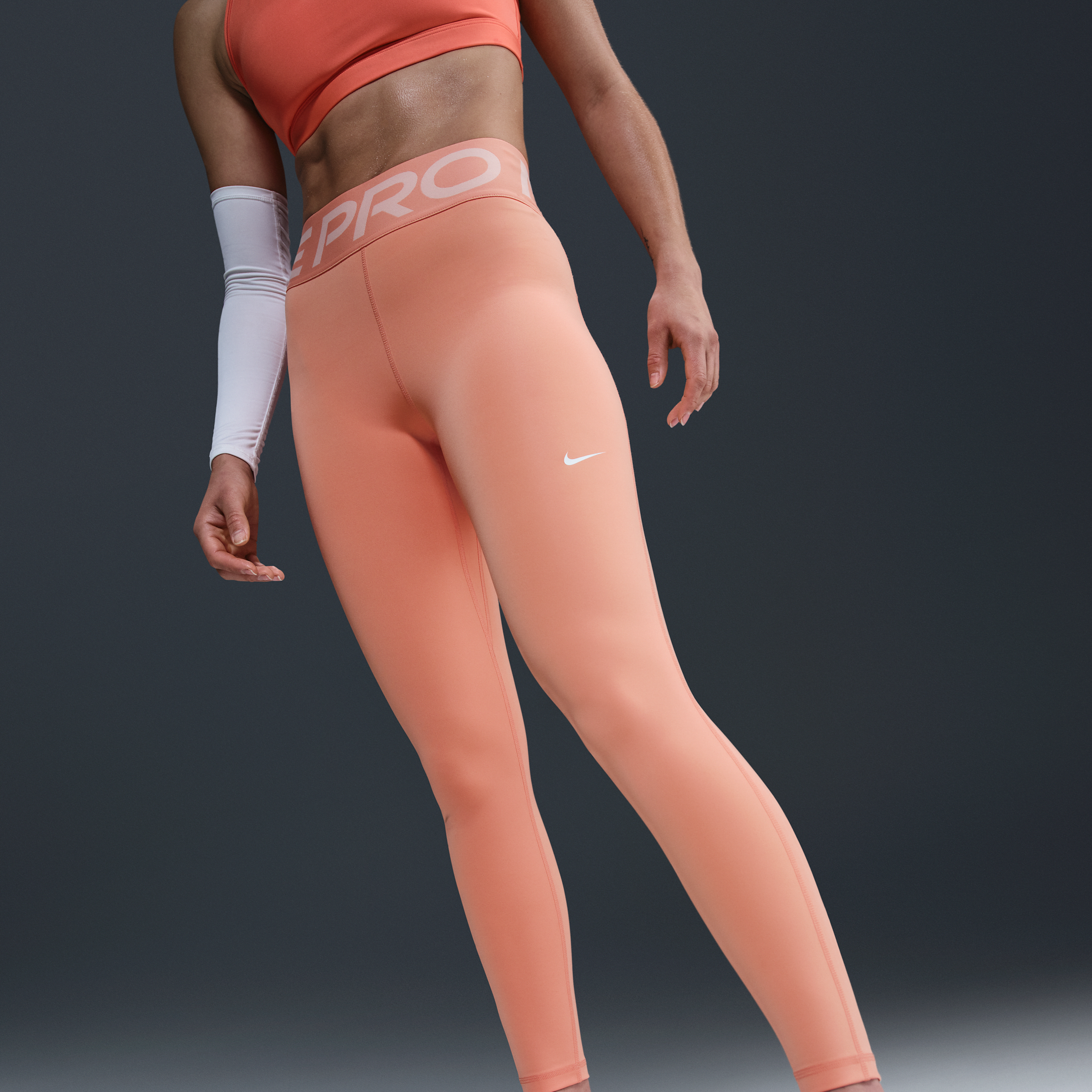 Legging long taille haute Nike Pro Sculpt pour femme - Orange