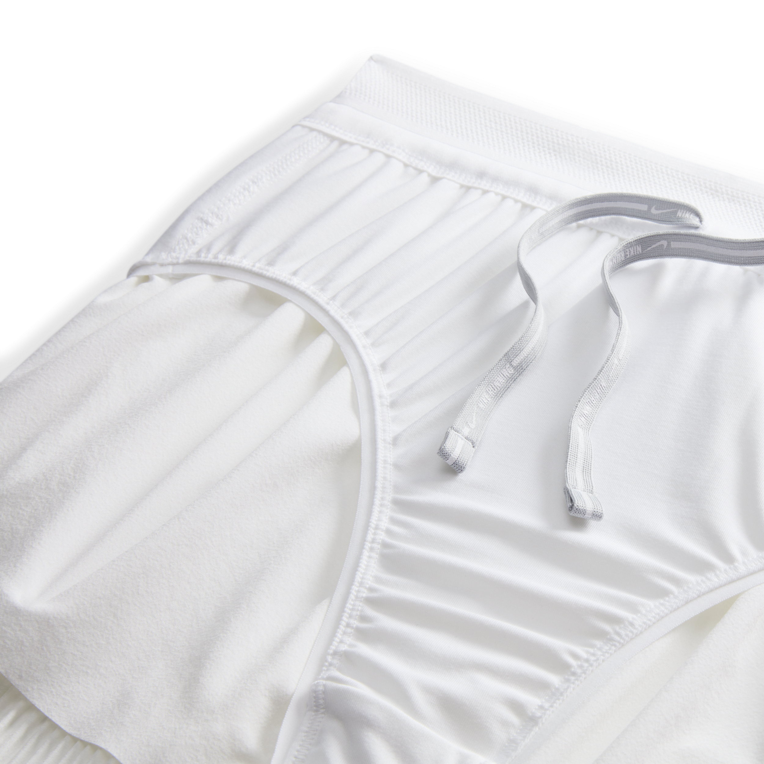 Nike AeroSwift Dri-FIT ADV halfhoge hardloopshorts met binnenbroekje voor dames (8 cm) Wit