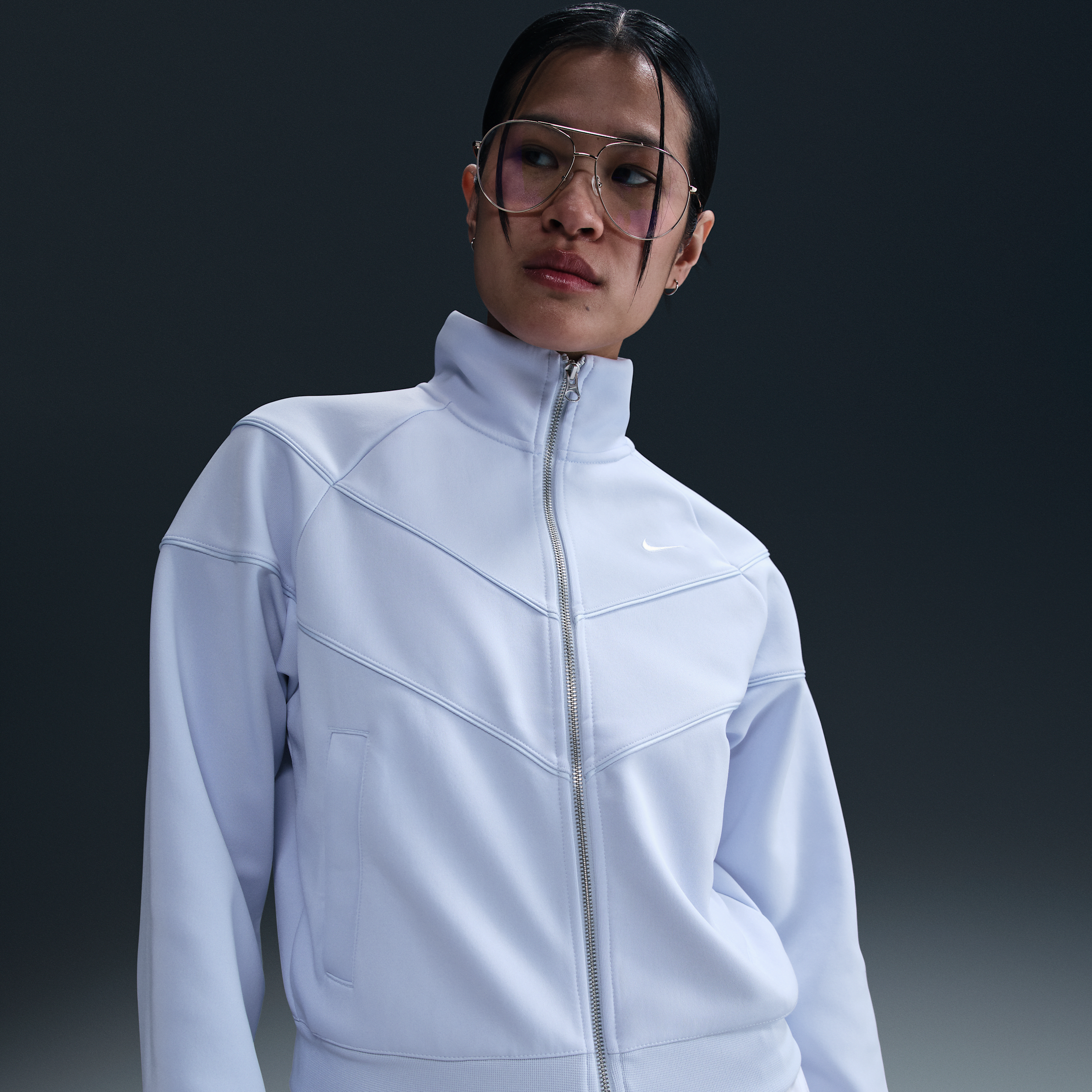 Thumbnail - Nike Sportswear Windrunner Strickjacke (Damen) - Blau