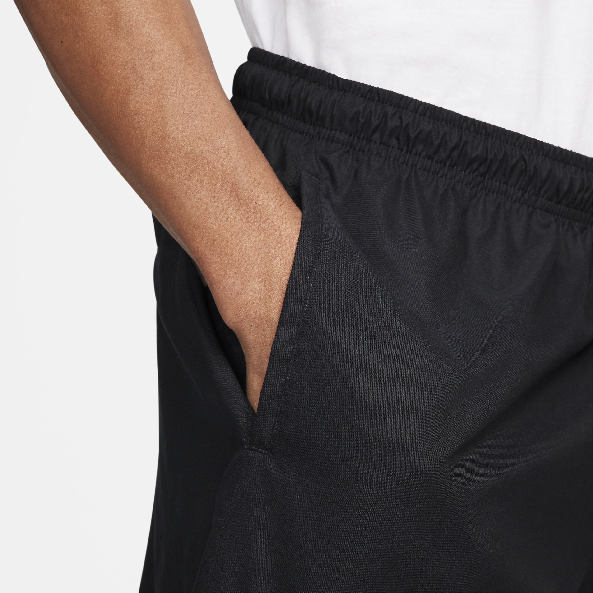 Nike Club geweven herenshorts Zwart