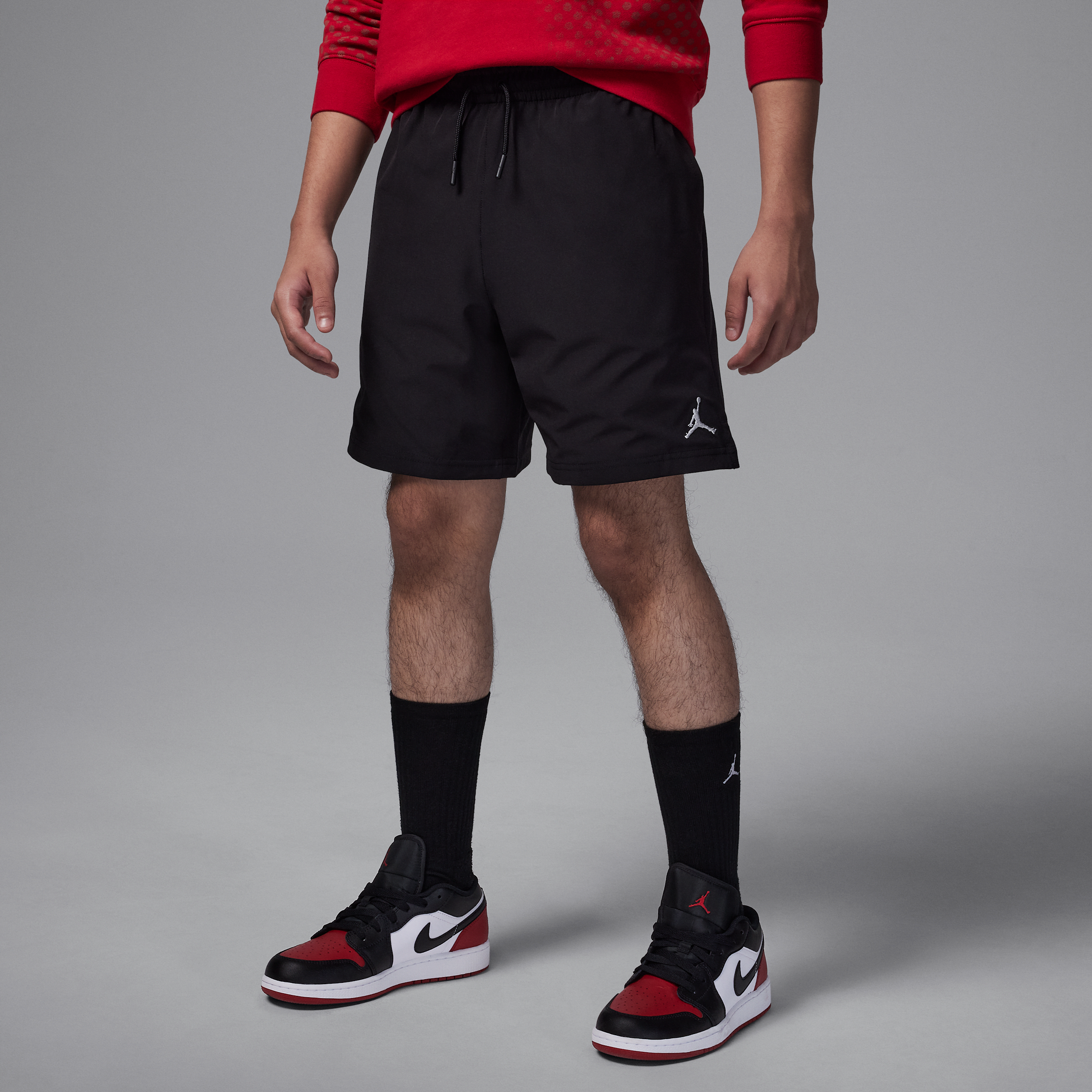 Jordan Jumpman geweven speelshorts voor kids - Zwart