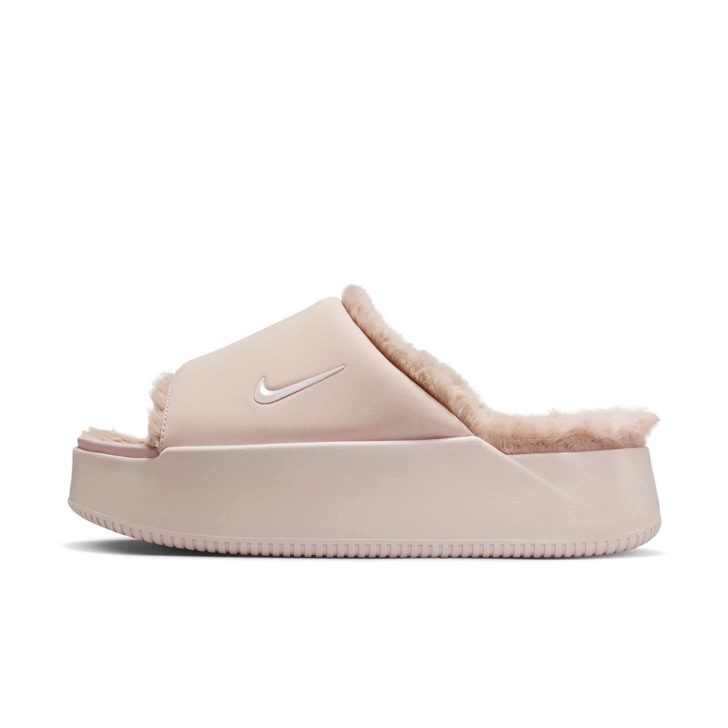 Nike Calm Elevation Fur Women's Slides - Pink - HV8560-600