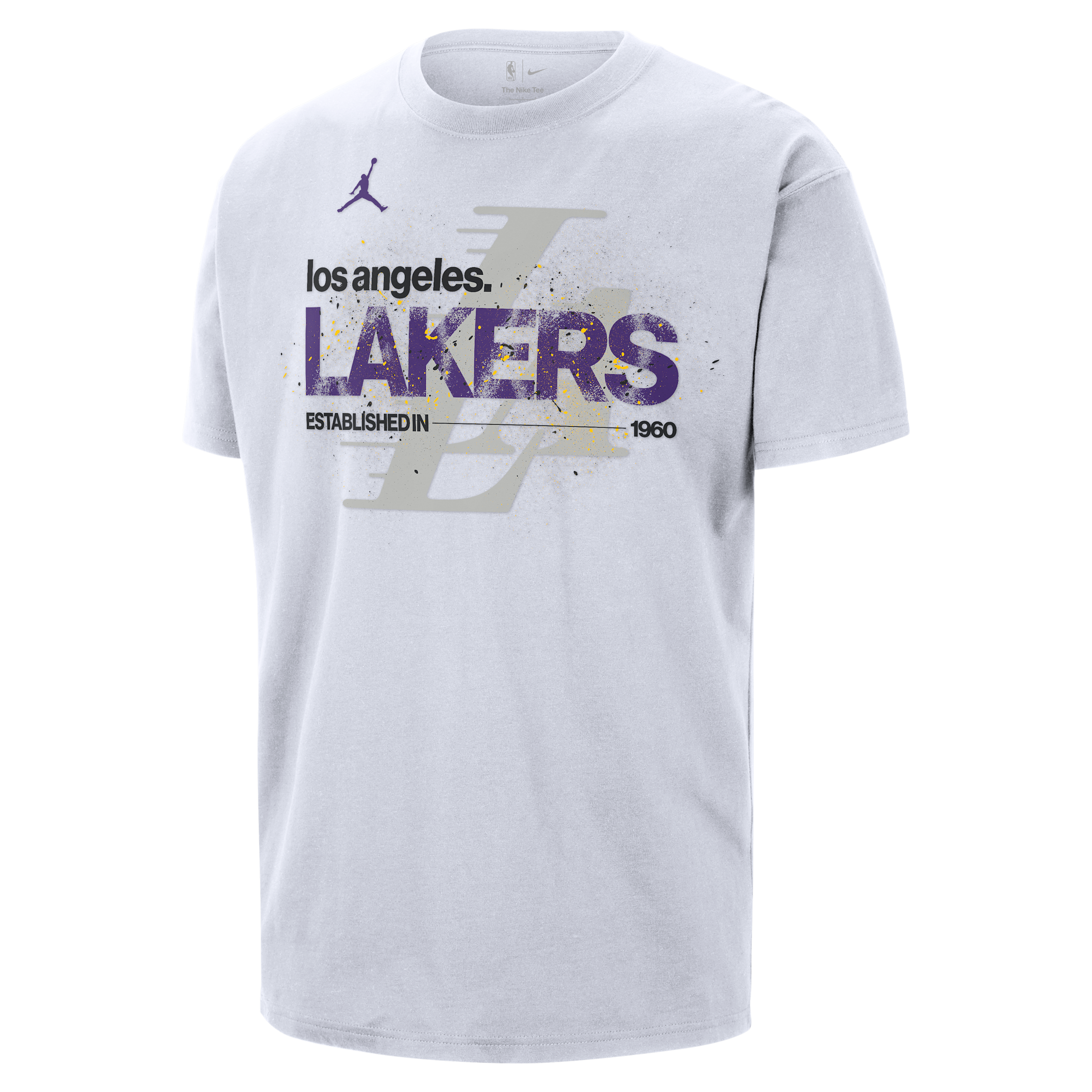 T-shirt Statement Los Angeles Lakers Courtside Jordan '85 NBA – Uomo - Bianco