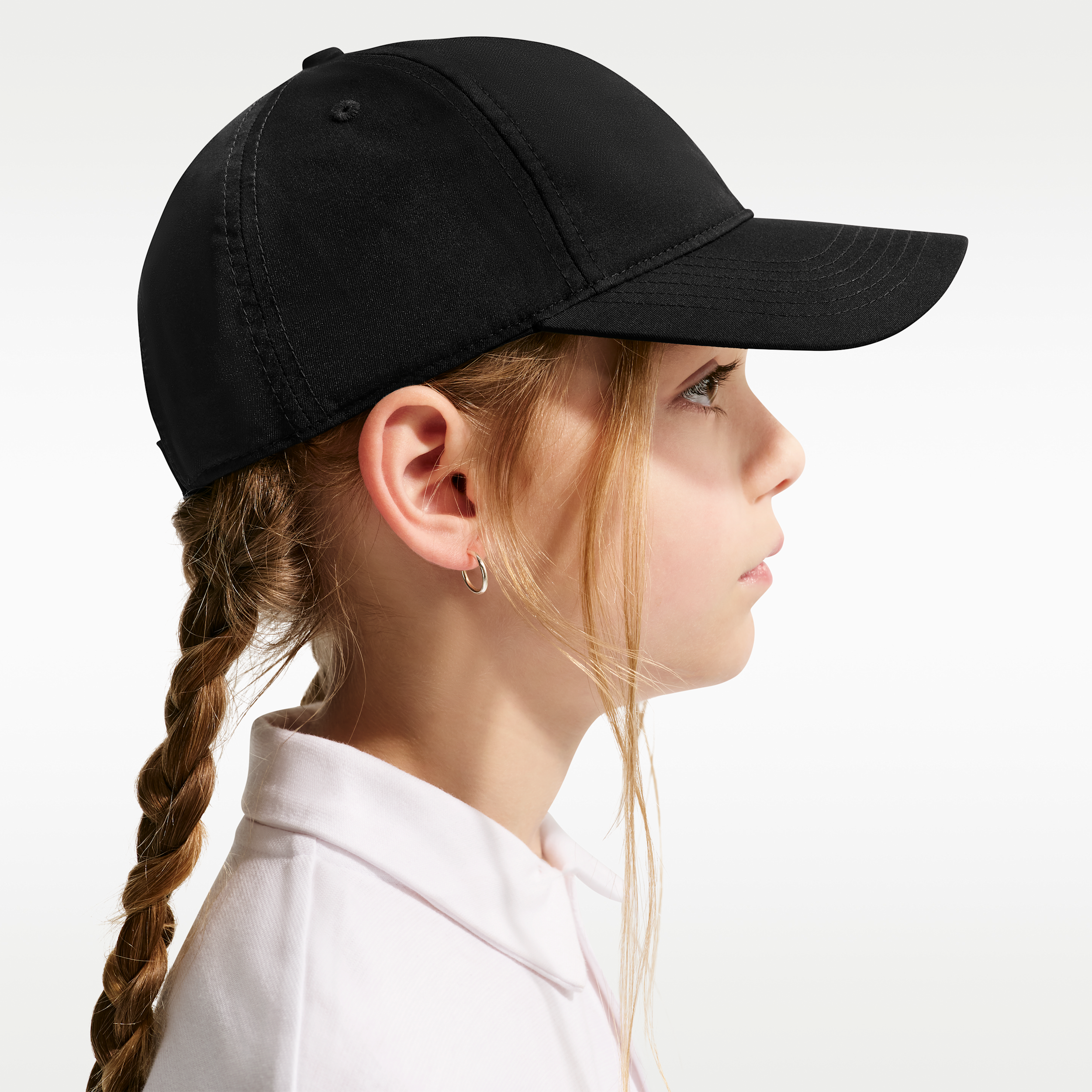 Thumbnail - Nike Dri-FIT Metal Swoosh Club Cap (jüngere Kinder) - Schwarz