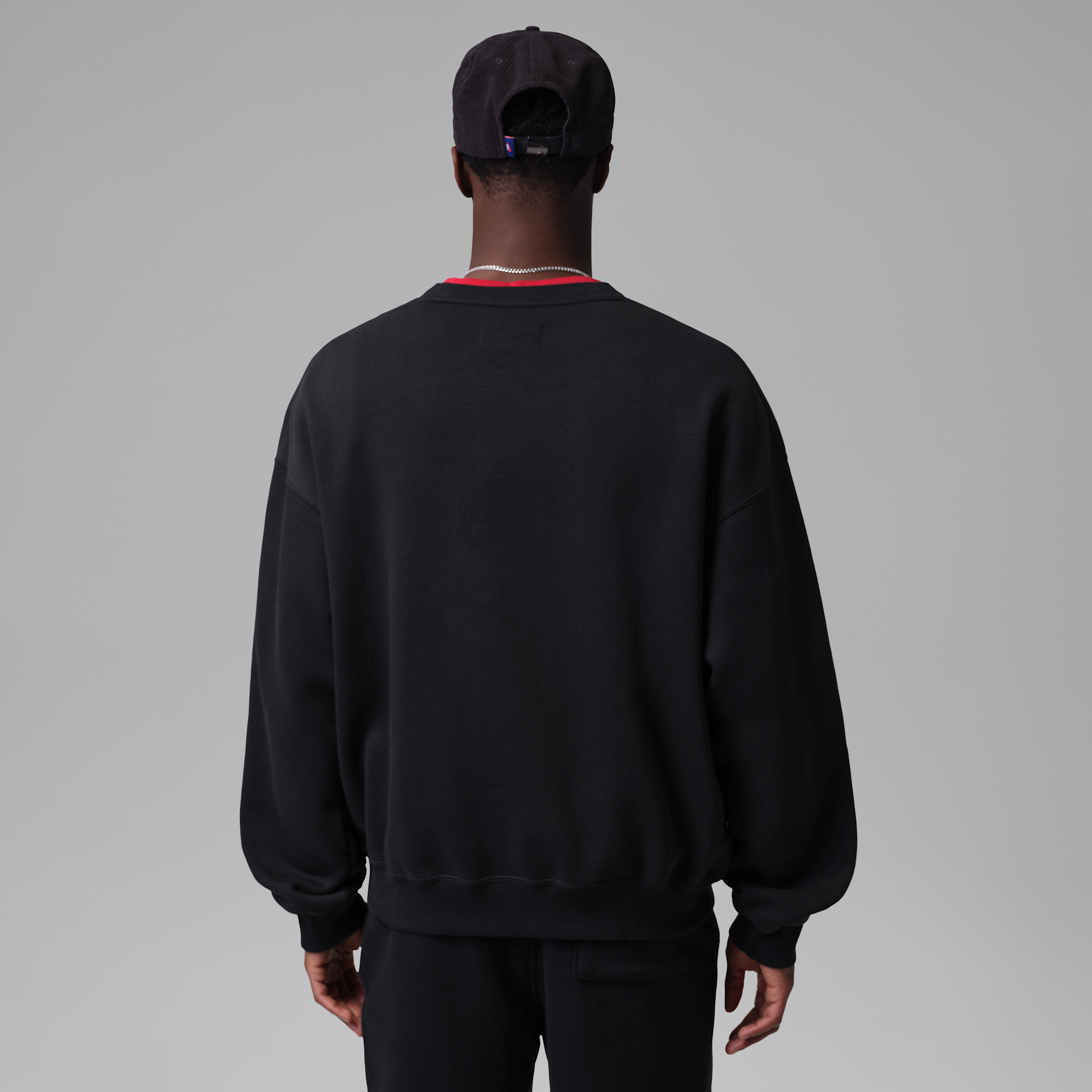 Thumbnail - Jordan Brooklyn Fleece-Rundhals-Sweatshirt (Herren) - Schwarz