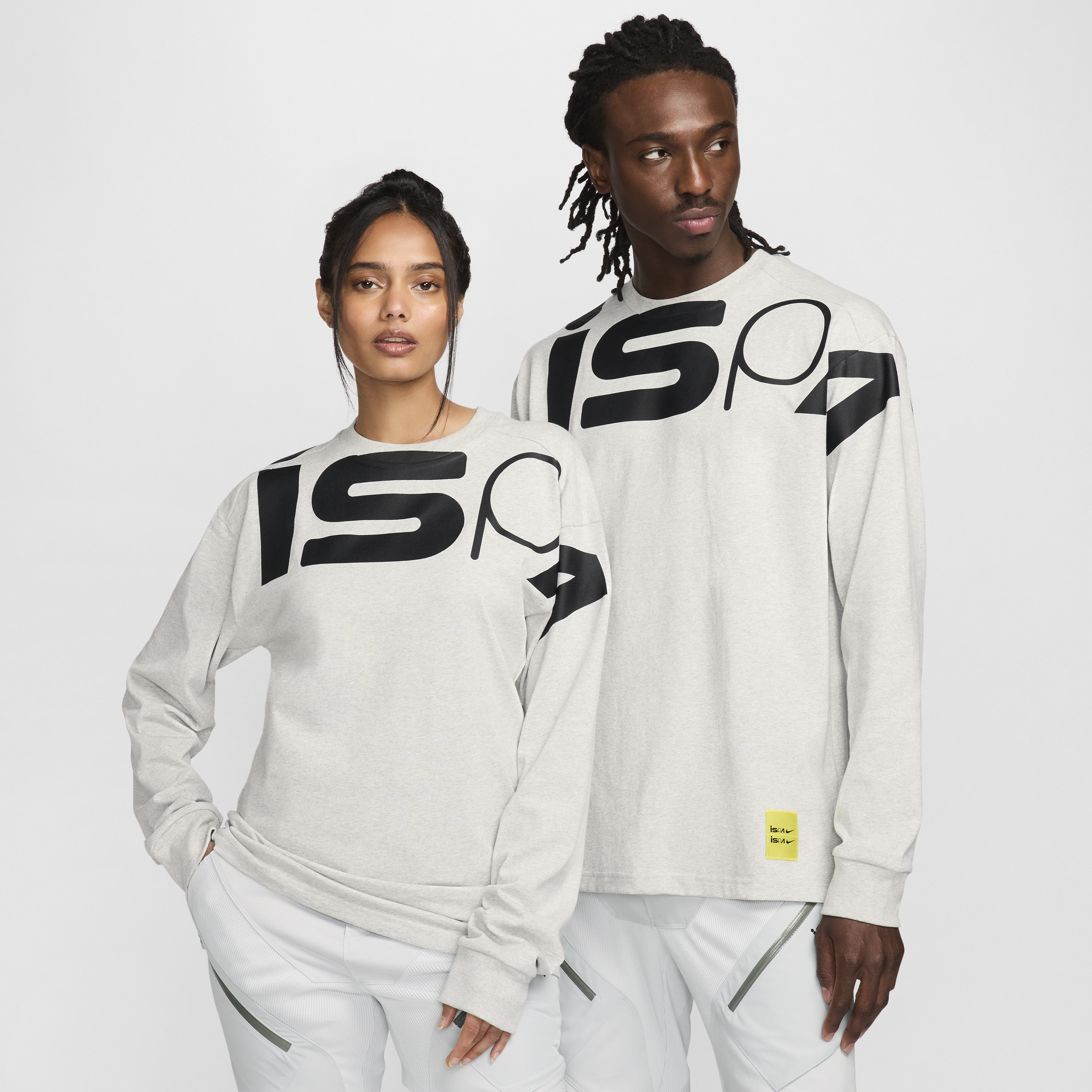 Image of Nike ISPA top met lange mouwen - Grijs