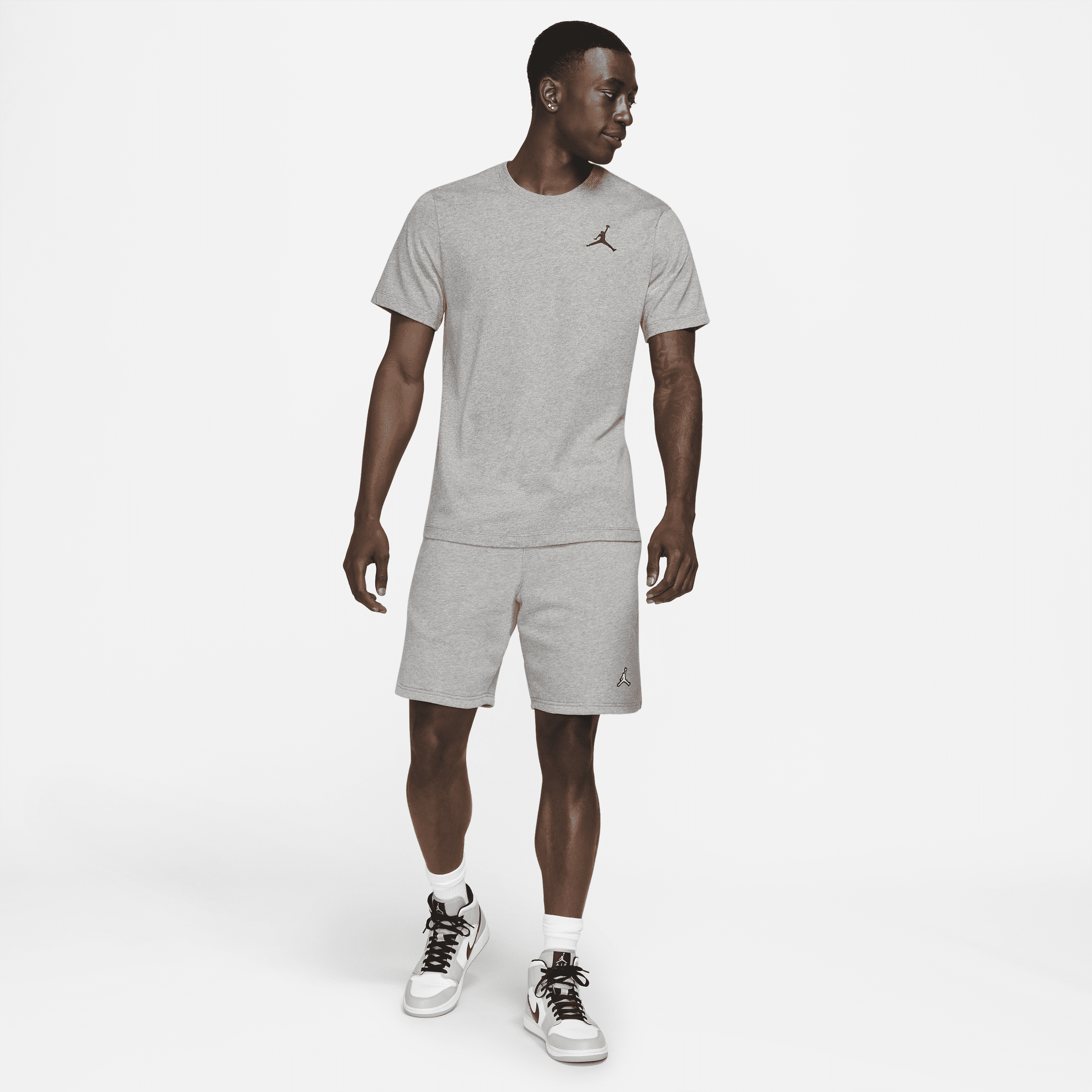 Tee-shirt à manches courtes Jordan Jumpman pour Homme - Gris