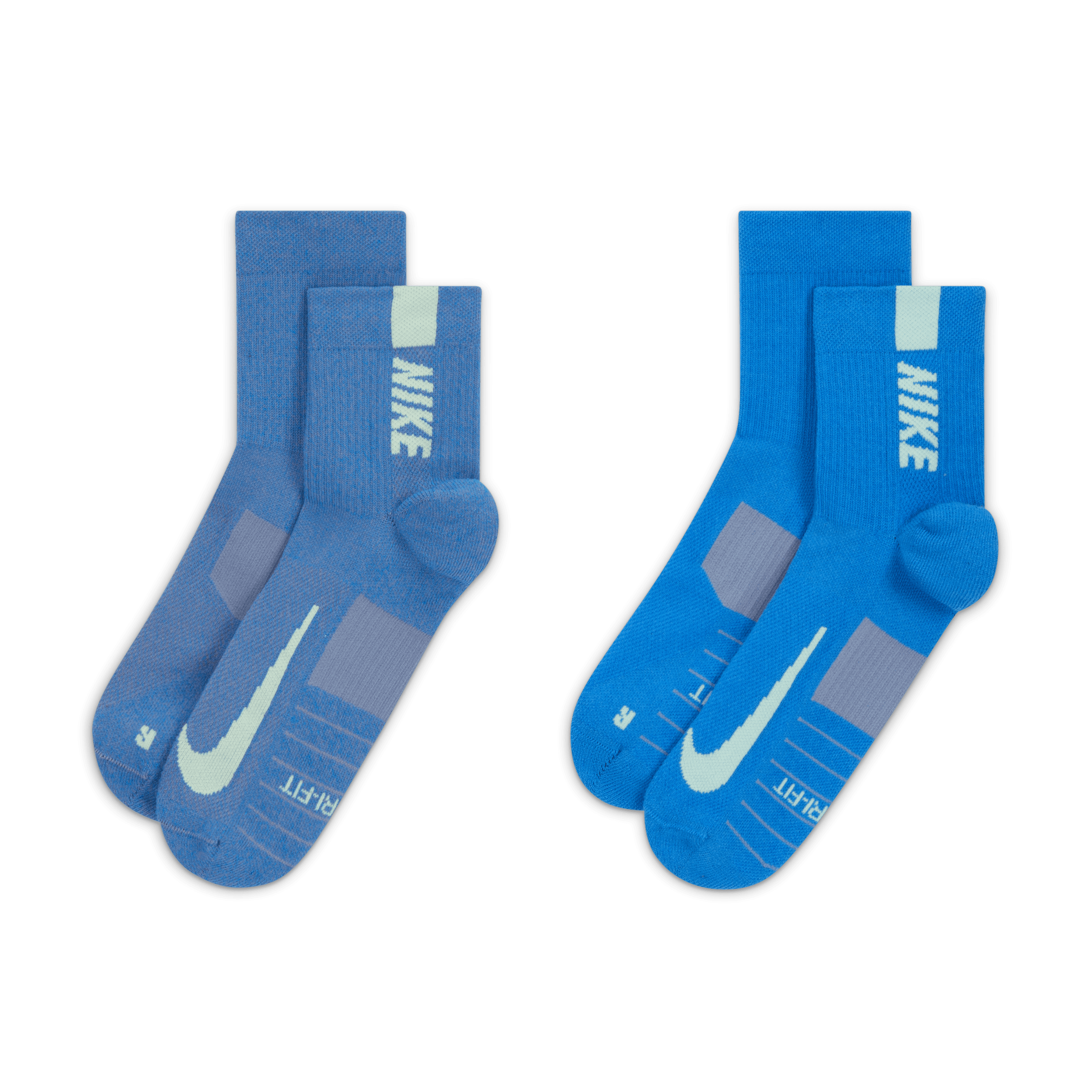Nike Multiplier hardloopenkelsokken (2 paar) Meerkleurig