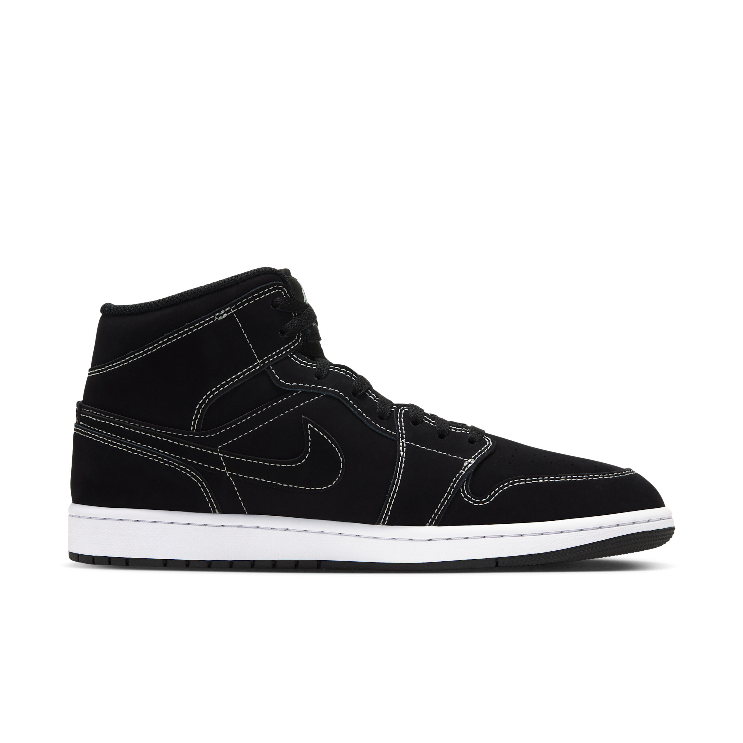 Nike Air Jordan 1 Mid Men's Shoes - Black - DQ8426-009