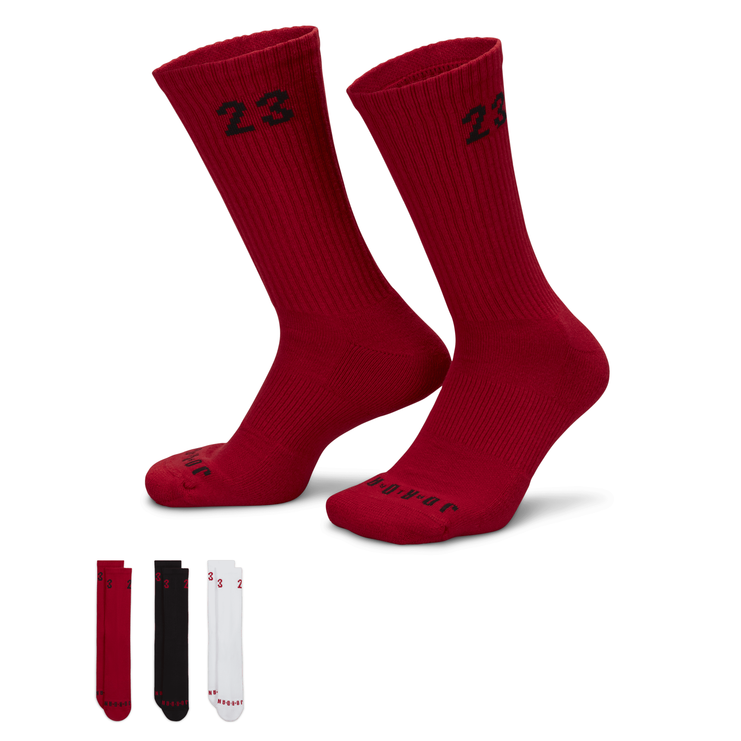 Nike Jordan Essentials Crew Socks (3 Pairs) - Multi-Colour