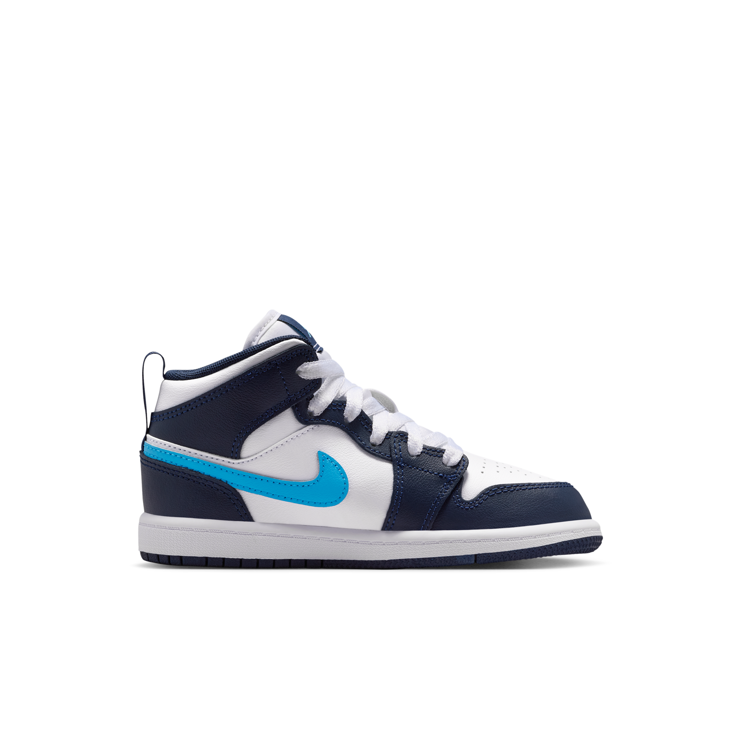 Jordan 1 Mid-sko til mindre børn - blå - DQ8424-404