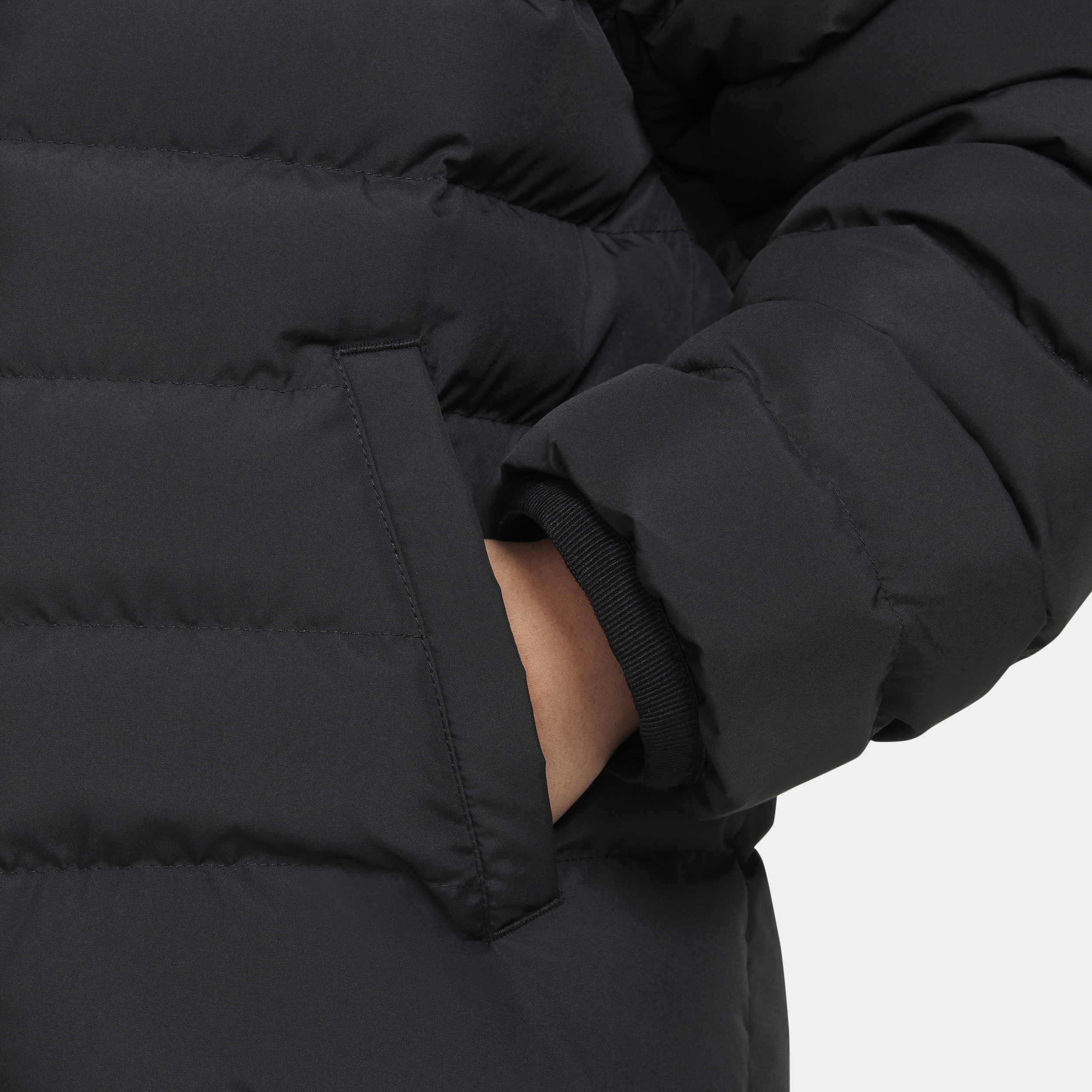 Veste à capuche ample Nike Sportswear Lightweight Synthetic Fill pour ado - Noir