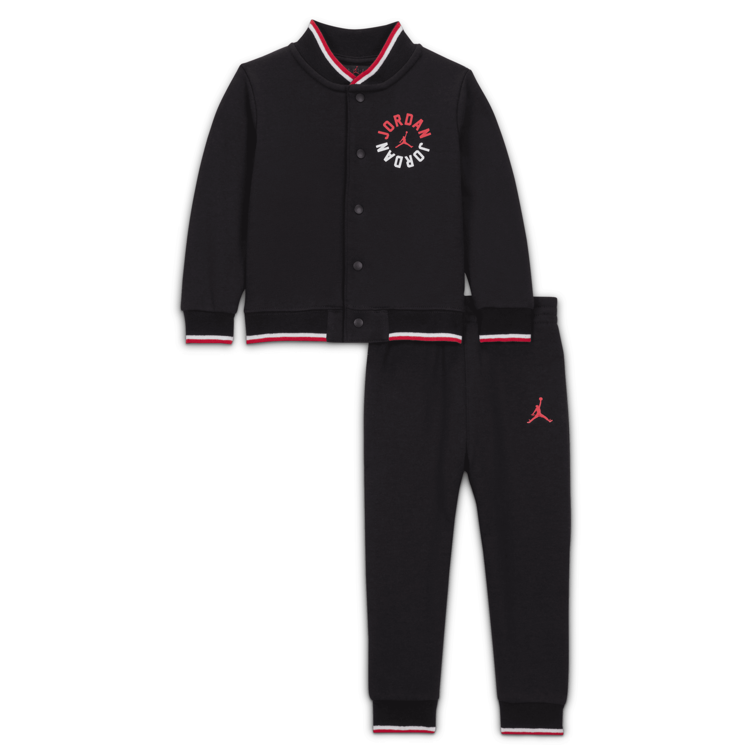 Ensemble deux pièces avec veste aviateur Jordan Jumpman PE pour bébé (12-24 mois) - Noir